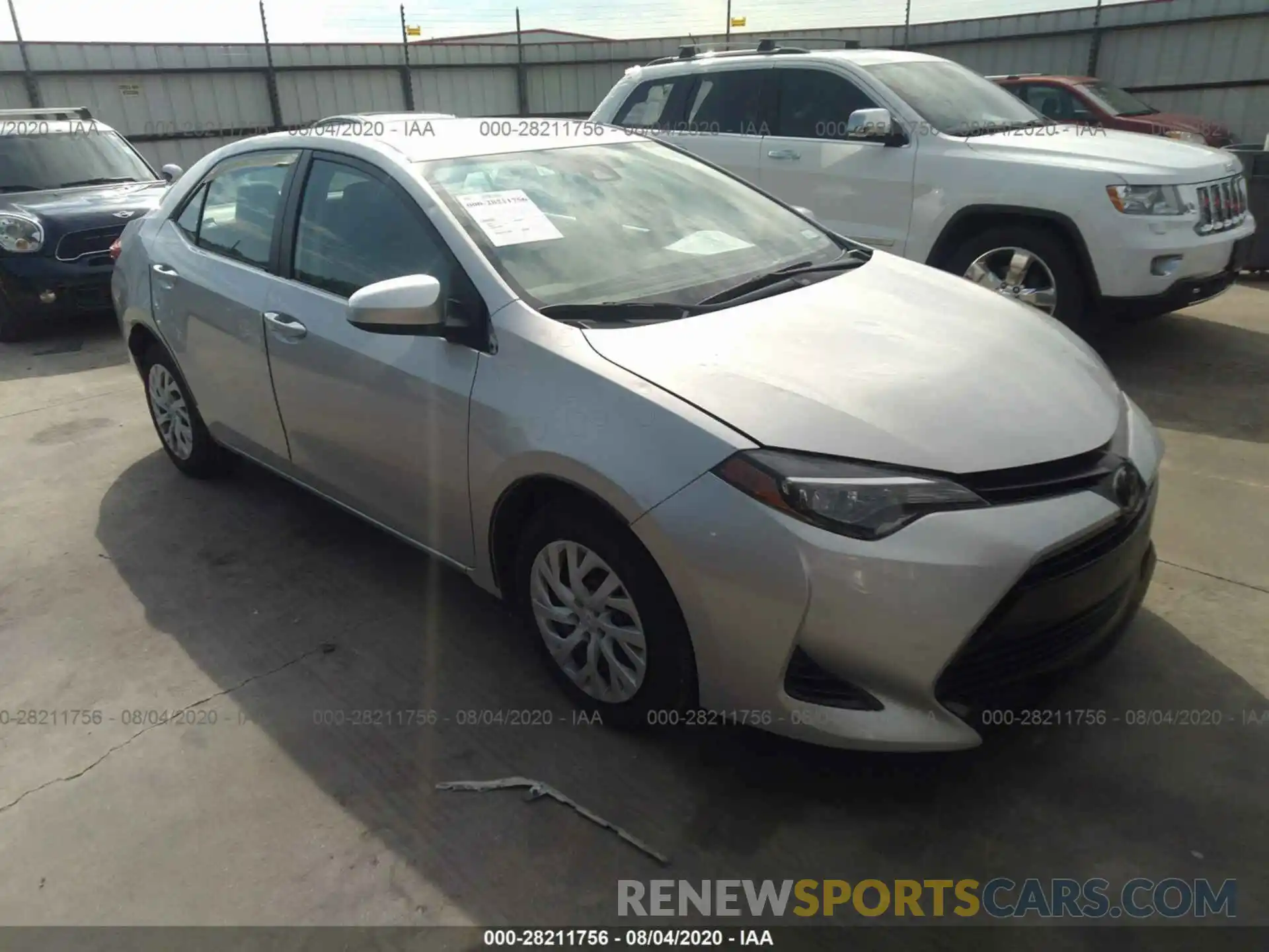 1 Photograph of a damaged car 5YFBURHE4KP881876 TOYOTA COROLLA 2019