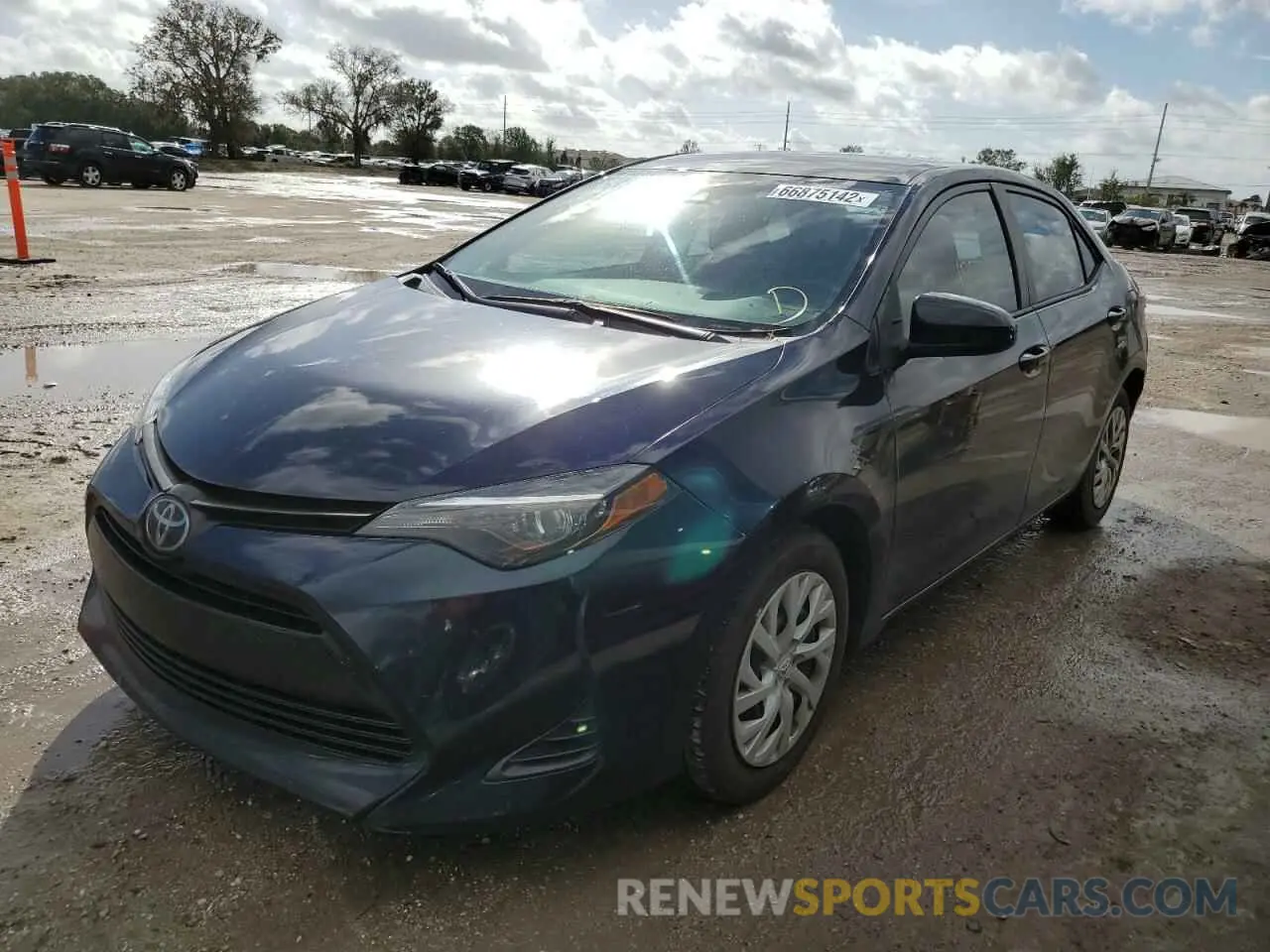 2 Photograph of a damaged car 5YFBURHE4KP882283 TOYOTA COROLLA 2019
