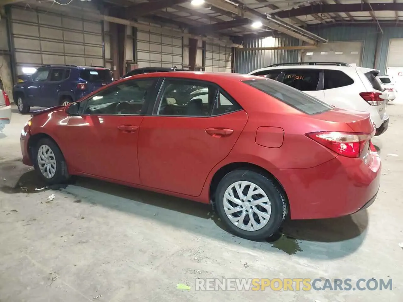 2 Photograph of a damaged car 5YFBURHE4KP884504 TOYOTA COROLLA 2019