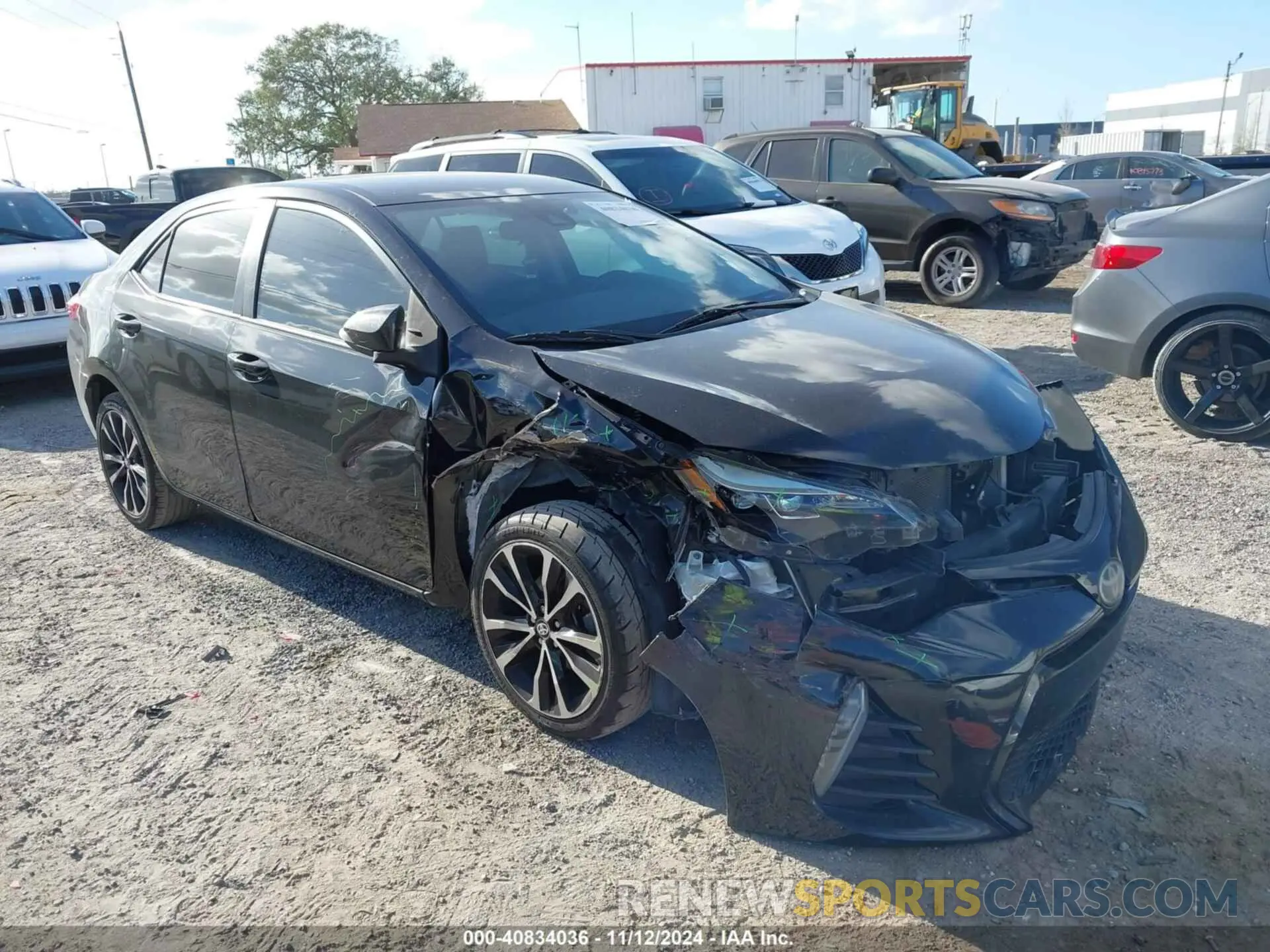 1 Photograph of a damaged car 5YFBURHE4KP884535 TOYOTA COROLLA 2019