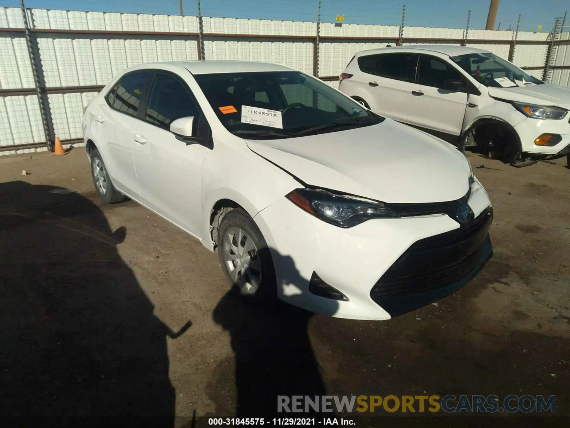 1 Photograph of a damaged car 5YFBURHE4KP884812 TOYOTA COROLLA 2019