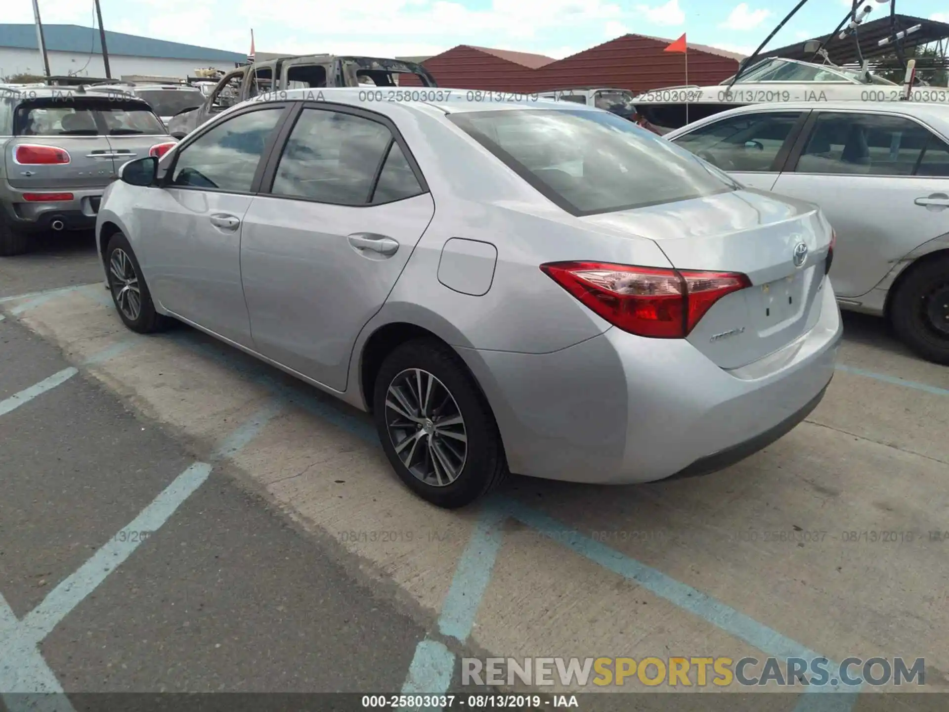 3 Photograph of a damaged car 5YFBURHE4KP885748 TOYOTA COROLLA 2019