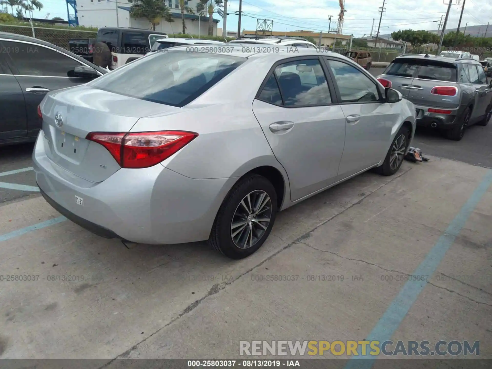 4 Photograph of a damaged car 5YFBURHE4KP885748 TOYOTA COROLLA 2019