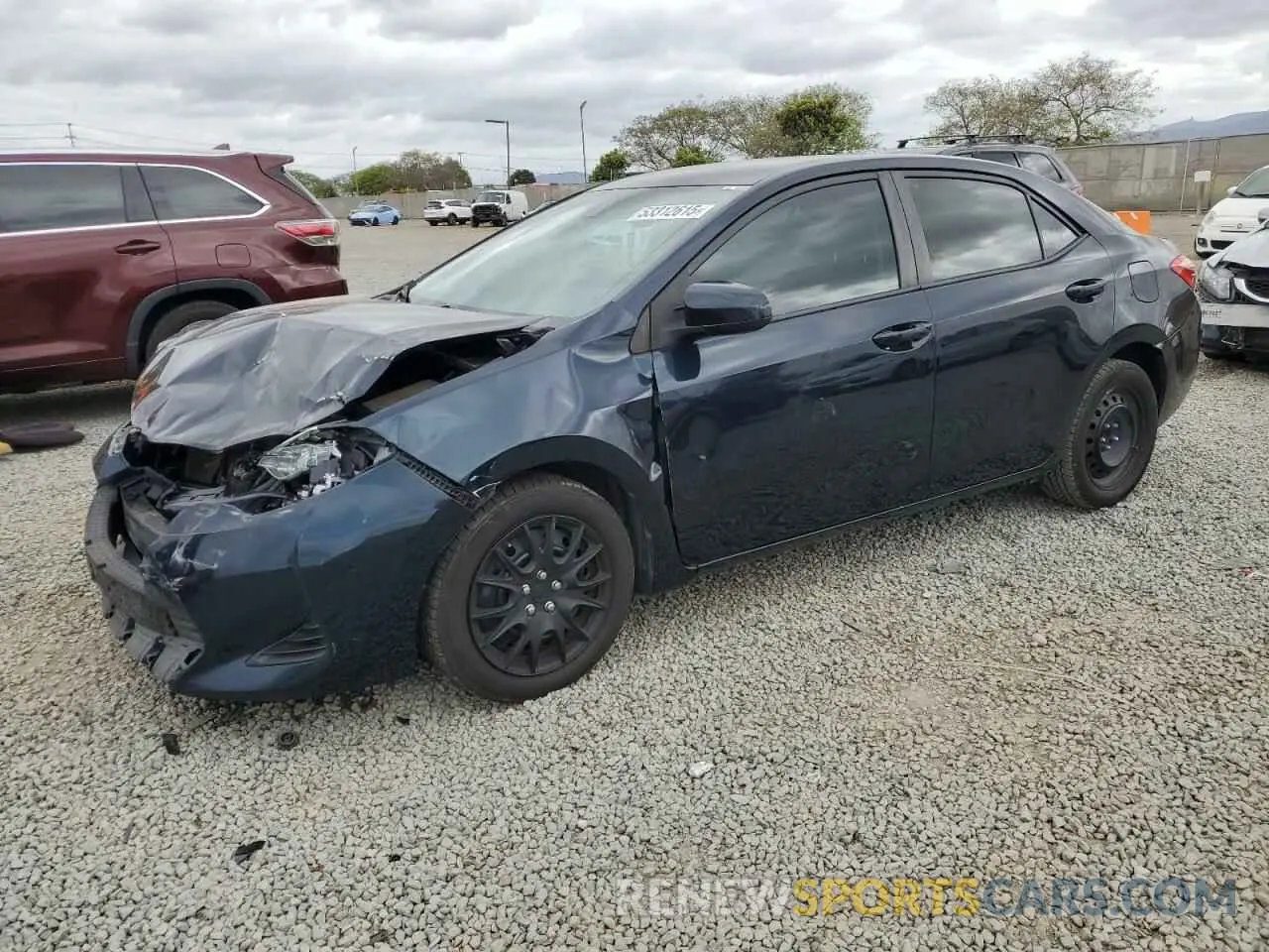 1 Photograph of a damaged car 5YFBURHE4KP887144 TOYOTA COROLLA 2019