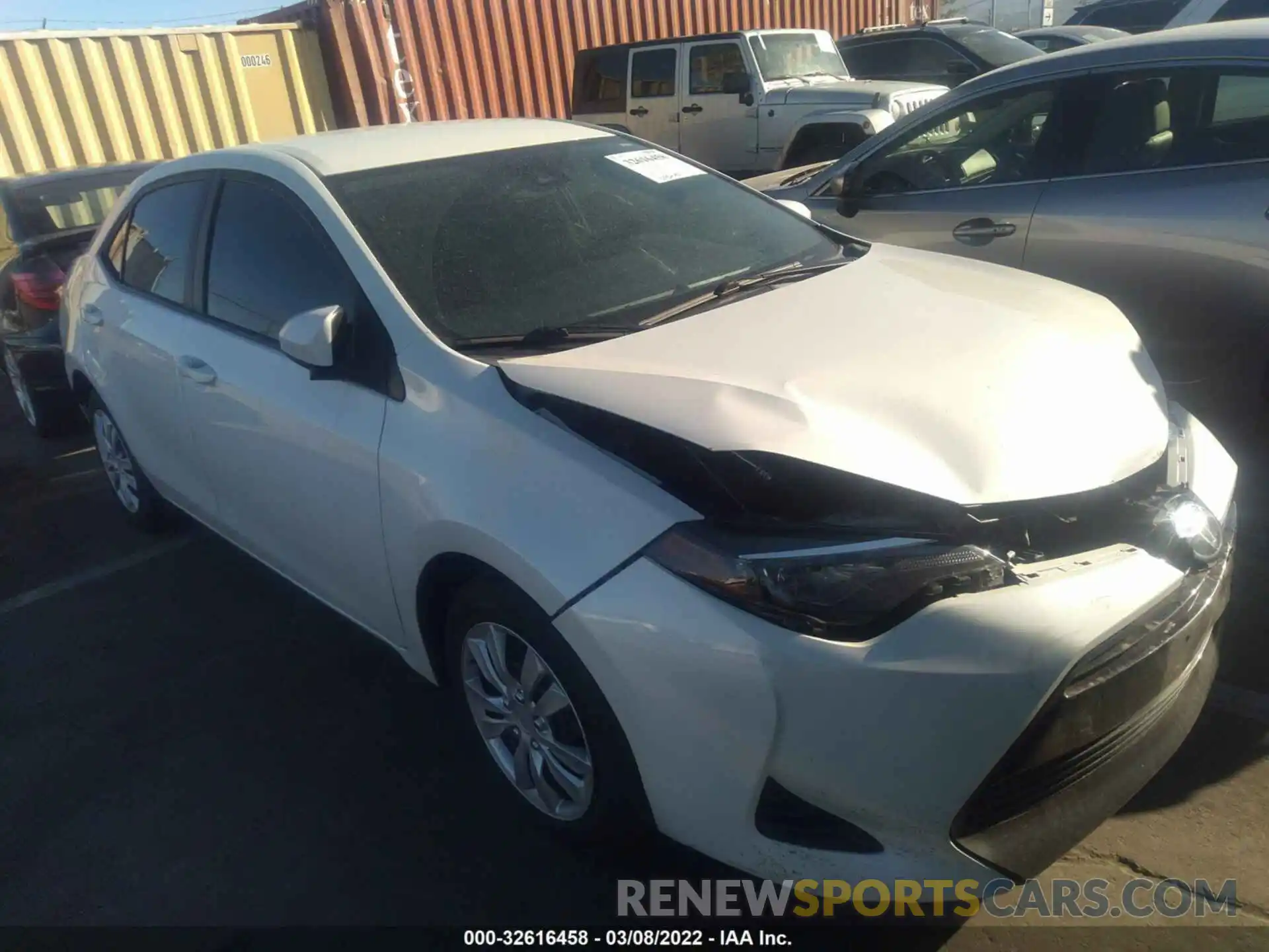 1 Photograph of a damaged car 5YFBURHE4KP891534 TOYOTA COROLLA 2019