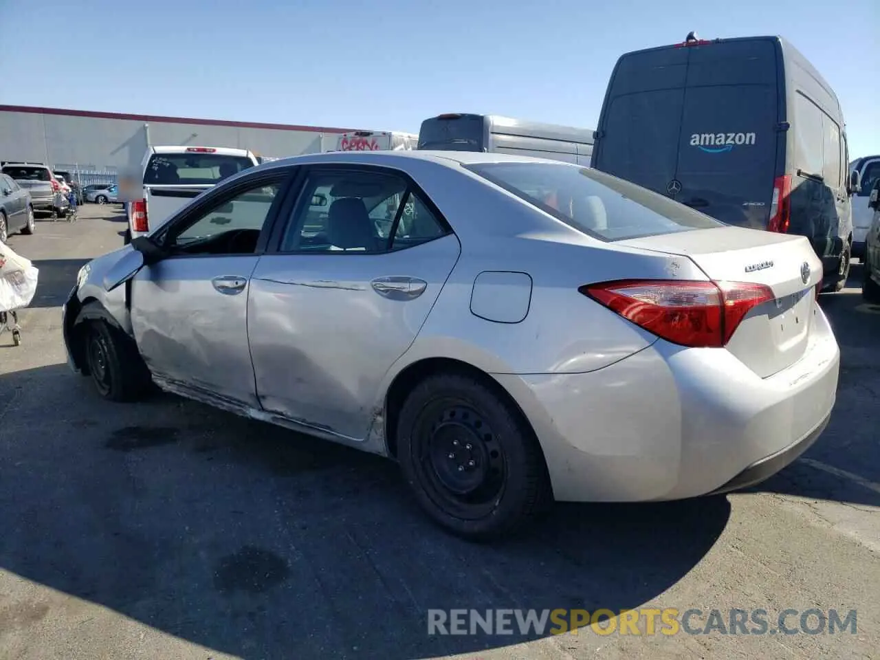 2 Photograph of a damaged car 5YFBURHE4KP891632 TOYOTA COROLLA 2019