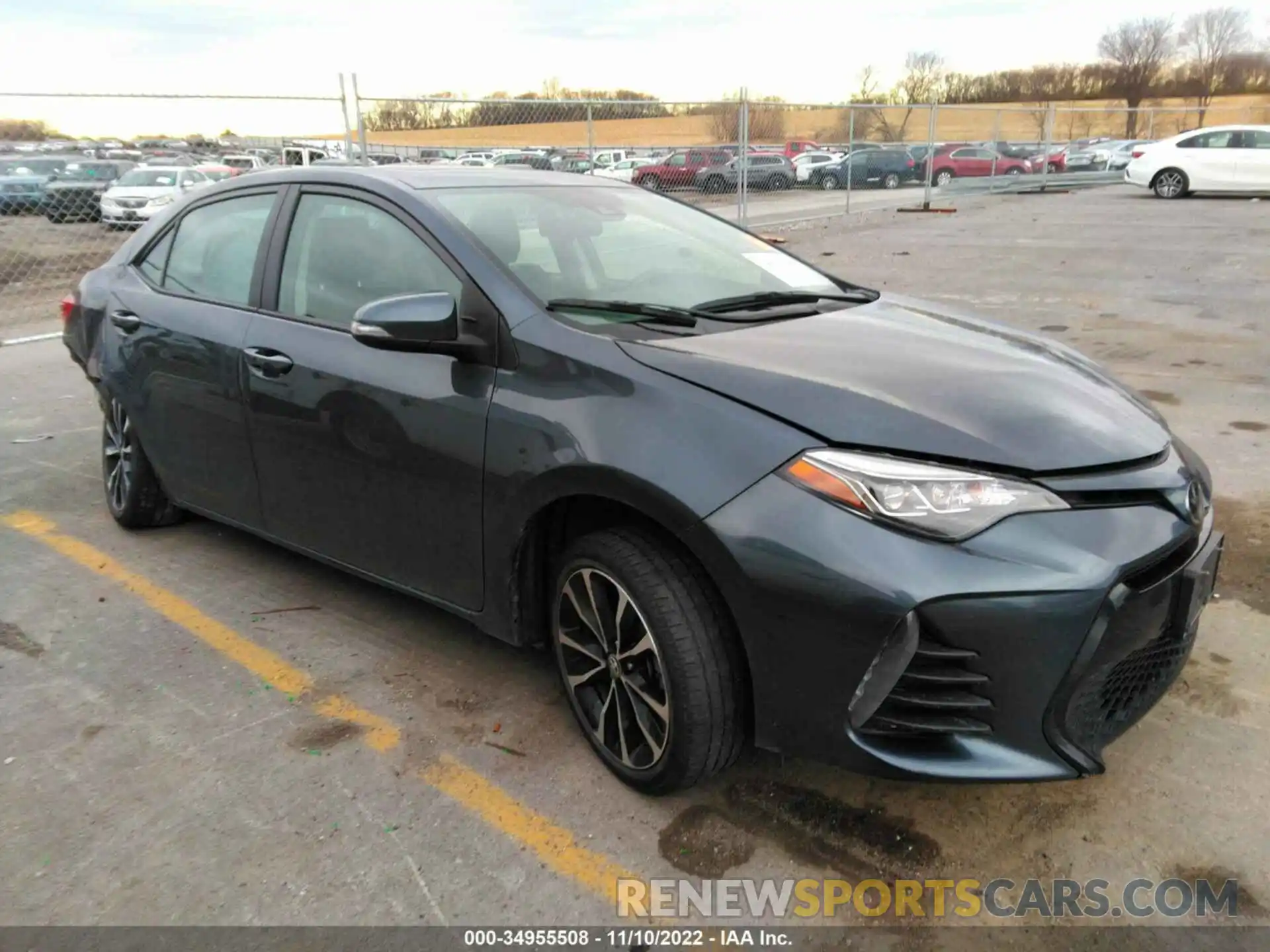 1 Photograph of a damaged car 5YFBURHE4KP892523 TOYOTA COROLLA 2019