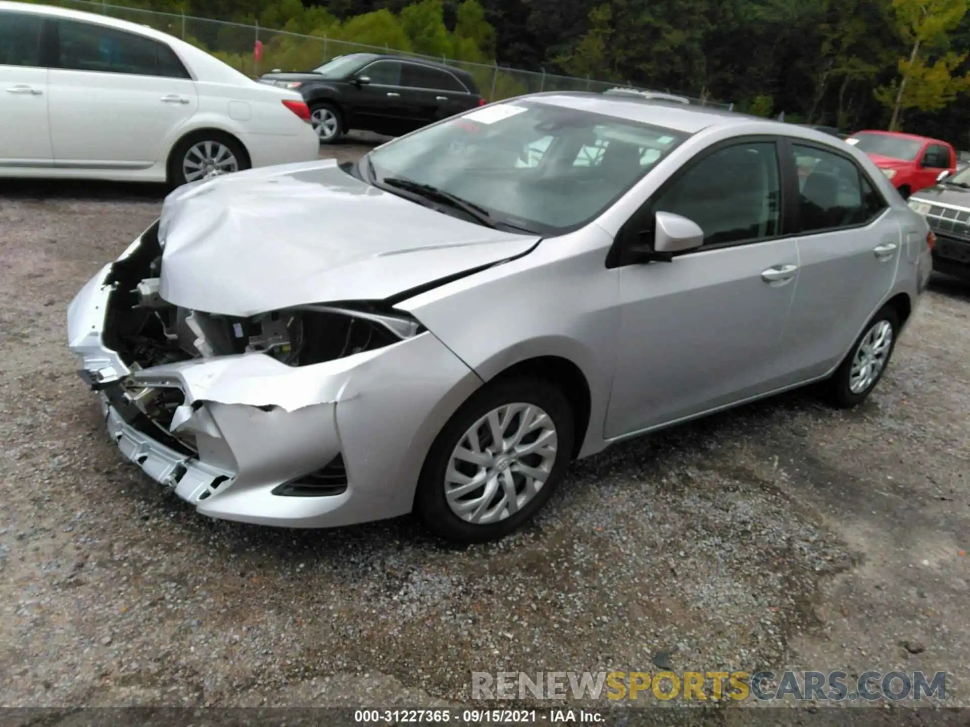 2 Photograph of a damaged car 5YFBURHE4KP895261 TOYOTA COROLLA 2019