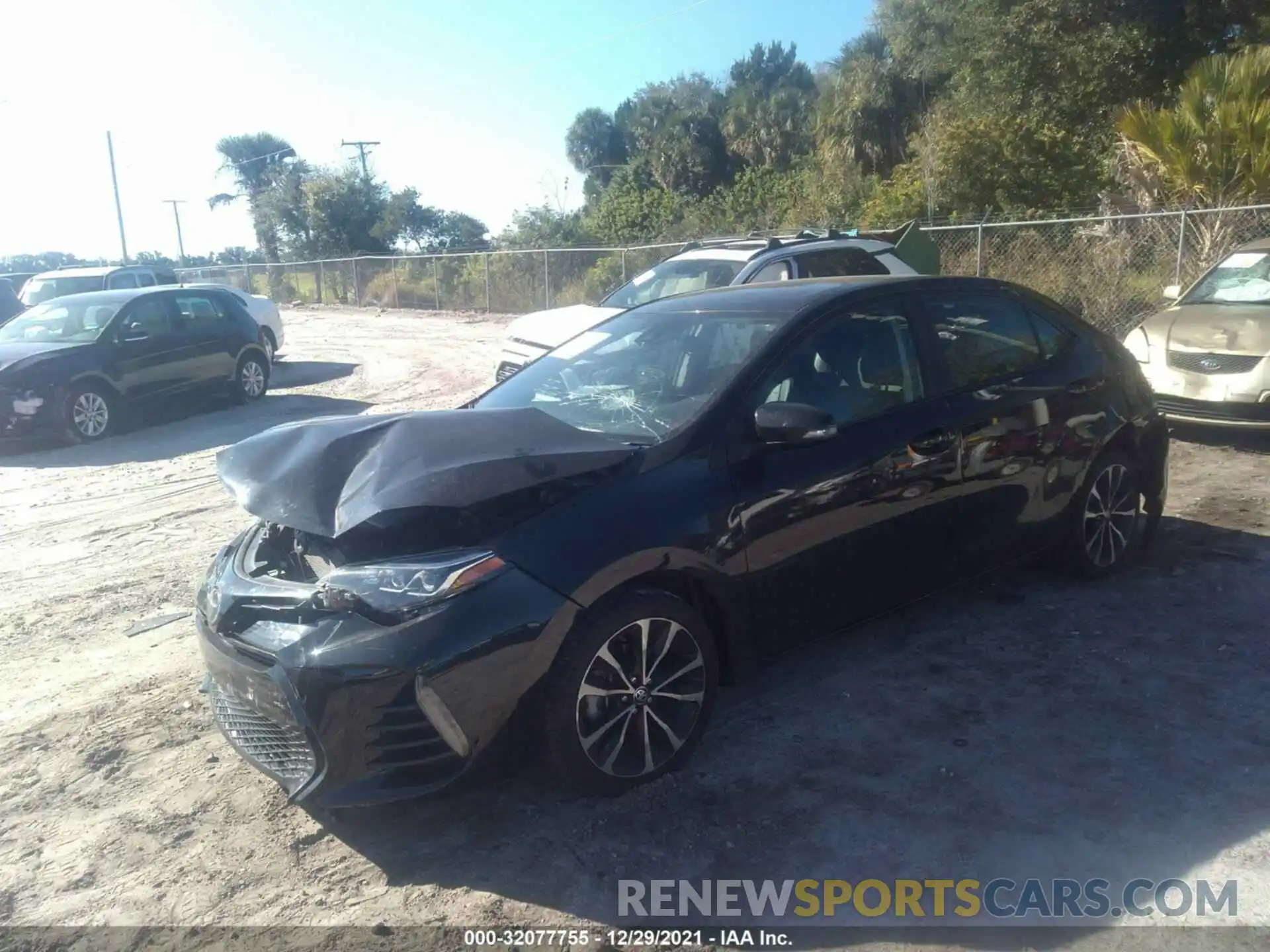 2 Photograph of a damaged car 5YFBURHE4KP895616 TOYOTA COROLLA 2019