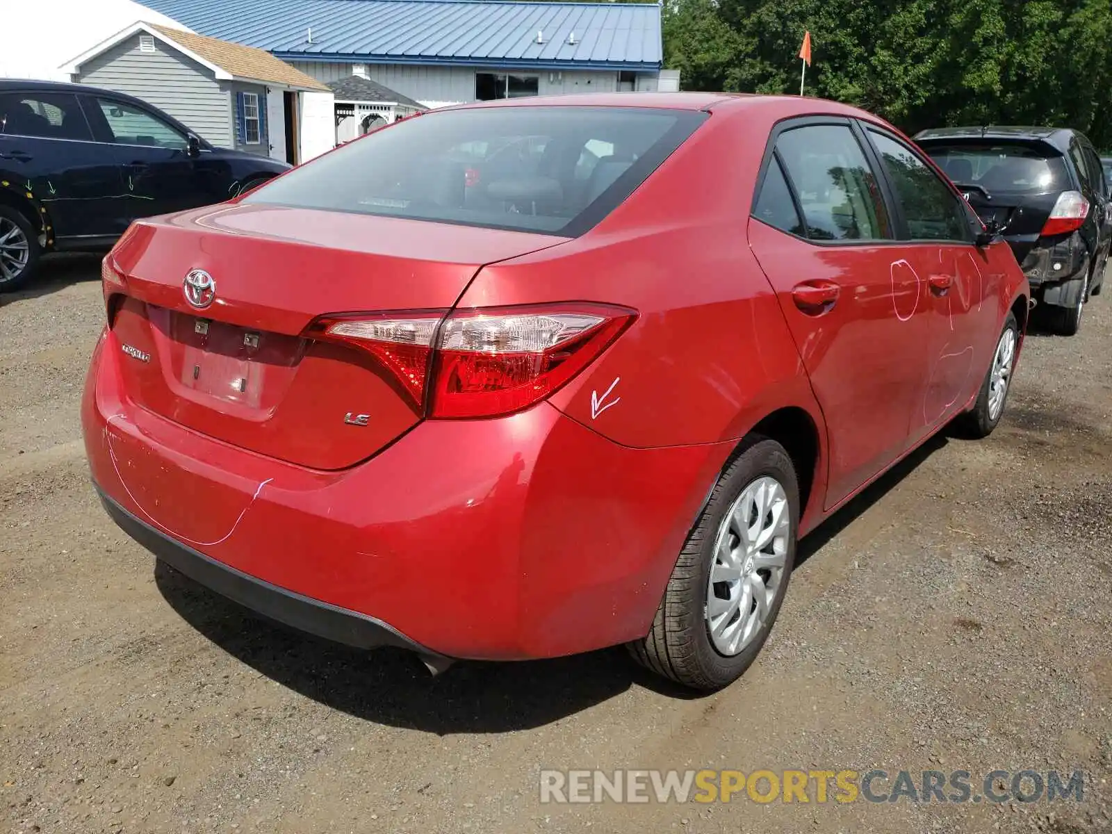 4 Photograph of a damaged car 5YFBURHE4KP895969 TOYOTA COROLLA 2019