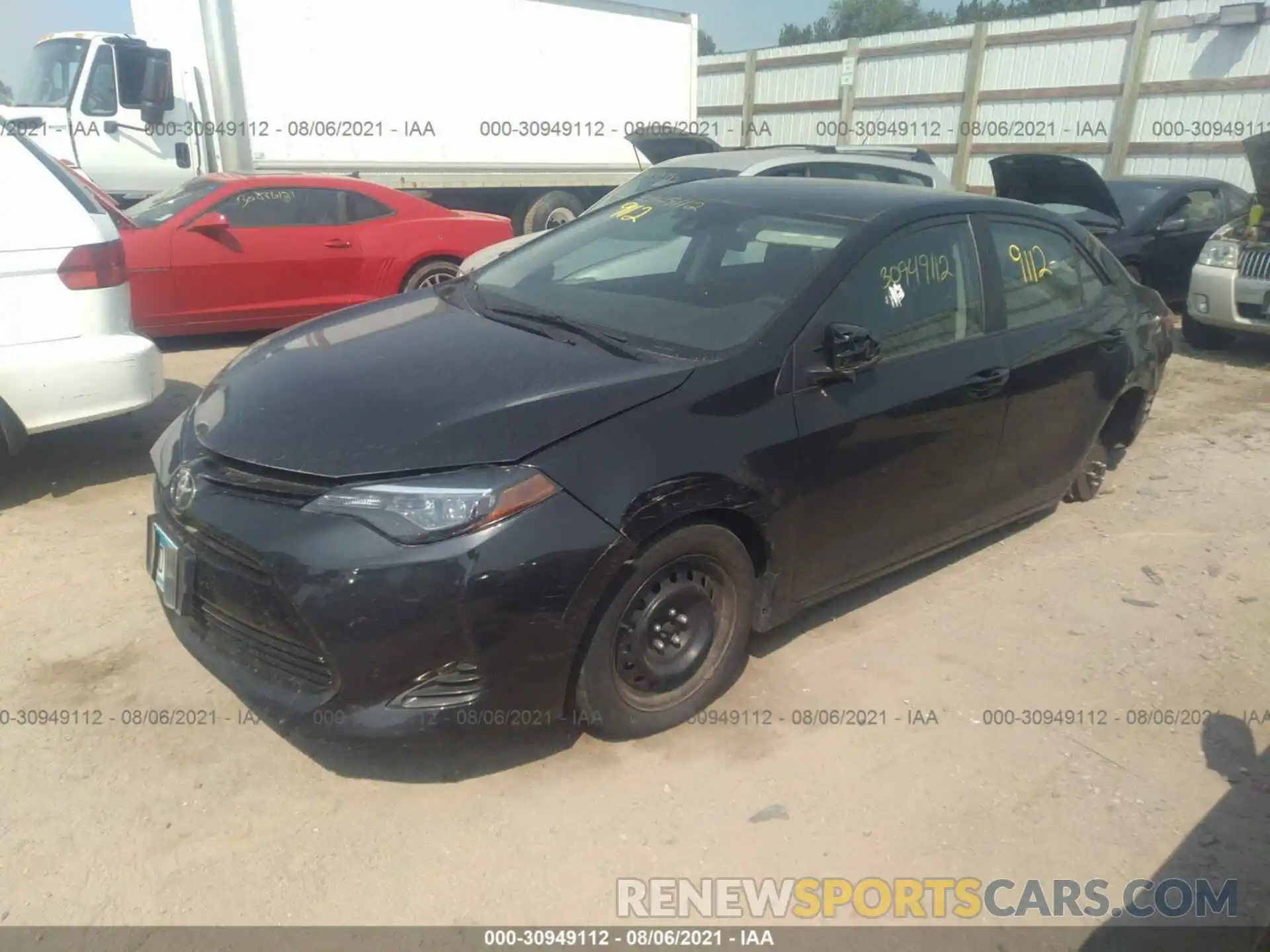 2 Photograph of a damaged car 5YFBURHE4KP896149 TOYOTA COROLLA 2019