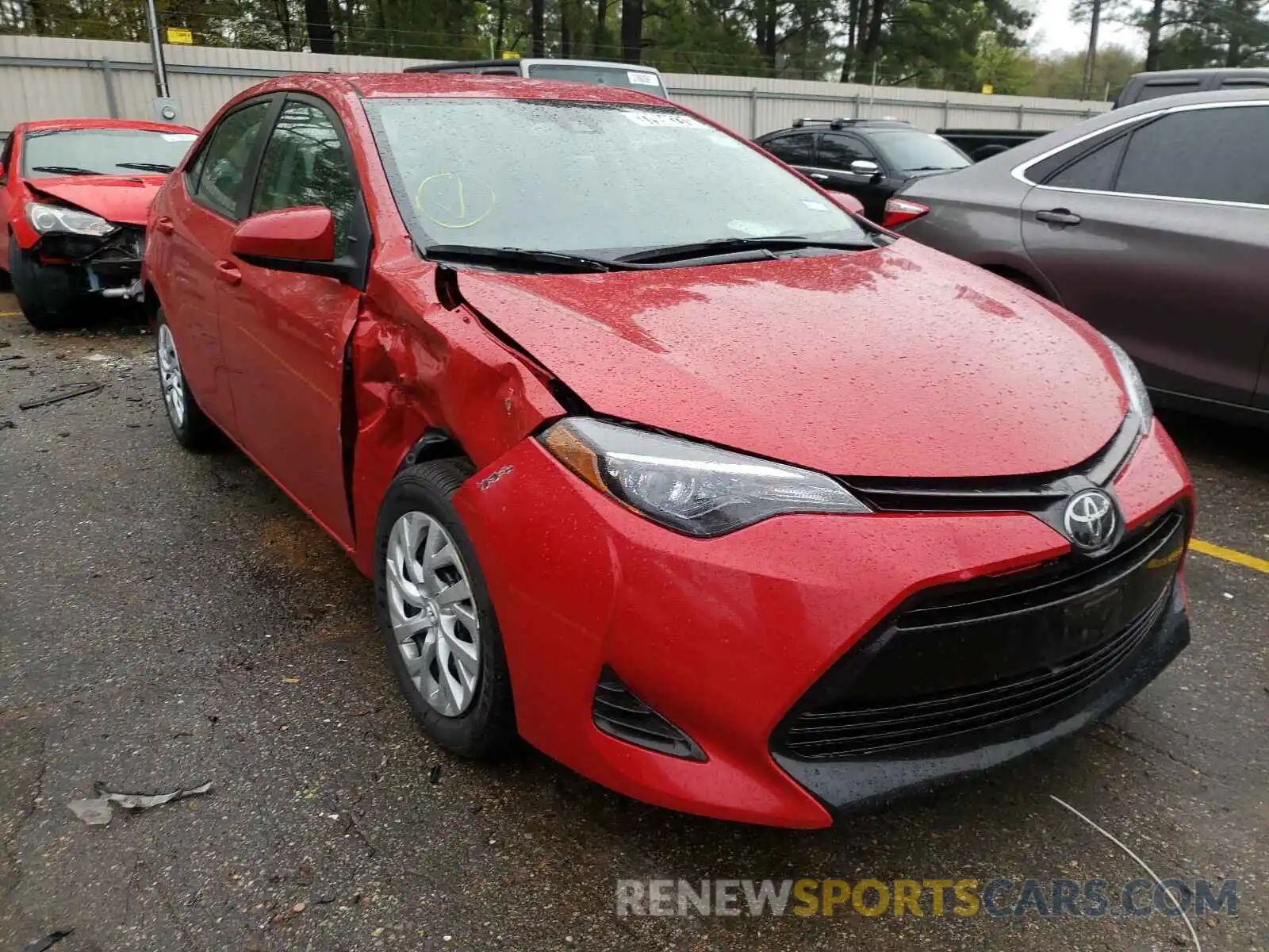 1 Photograph of a damaged car 5YFBURHE4KP897172 TOYOTA COROLLA 2019