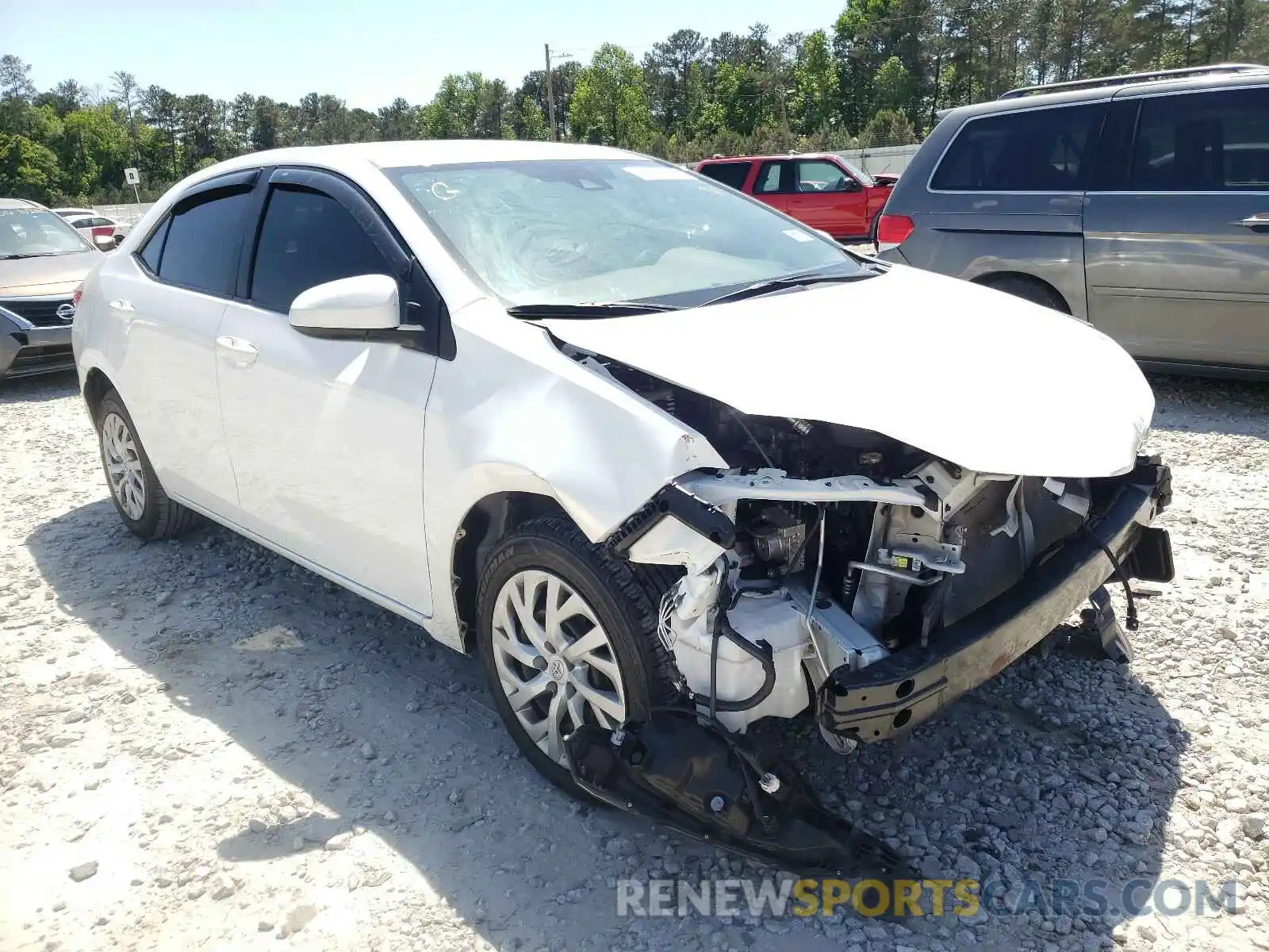 1 Photograph of a damaged car 5YFBURHE4KP897995 TOYOTA COROLLA 2019