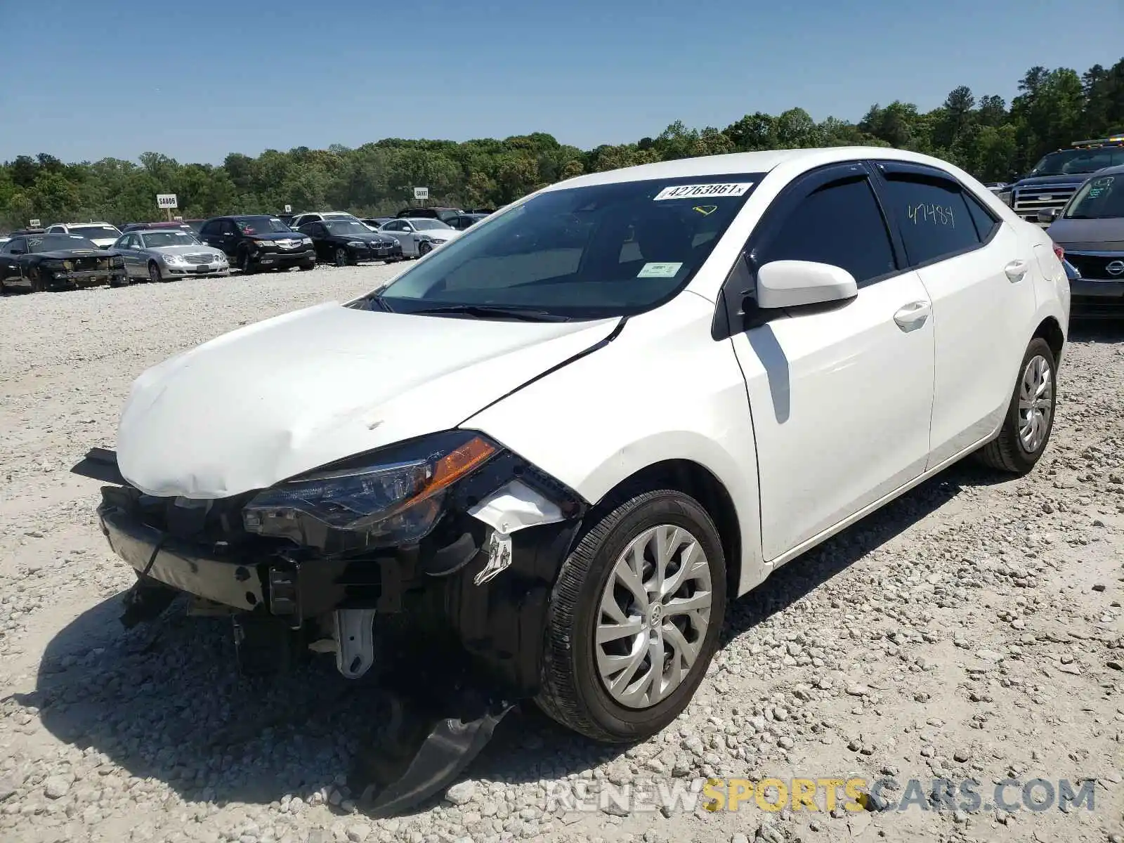 2 Photograph of a damaged car 5YFBURHE4KP897995 TOYOTA COROLLA 2019