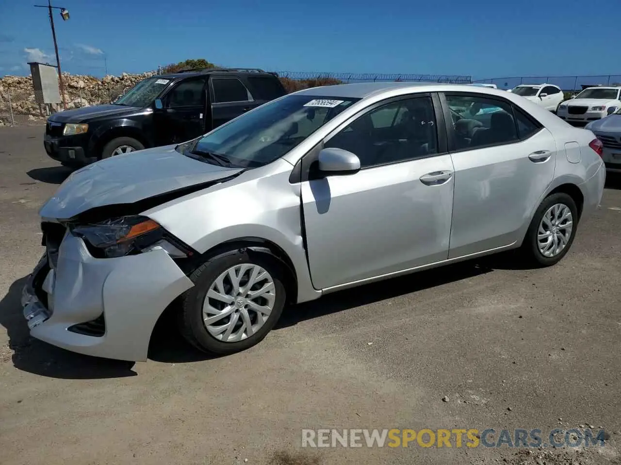 1 Photograph of a damaged car 5YFBURHE4KP899150 TOYOTA COROLLA 2019