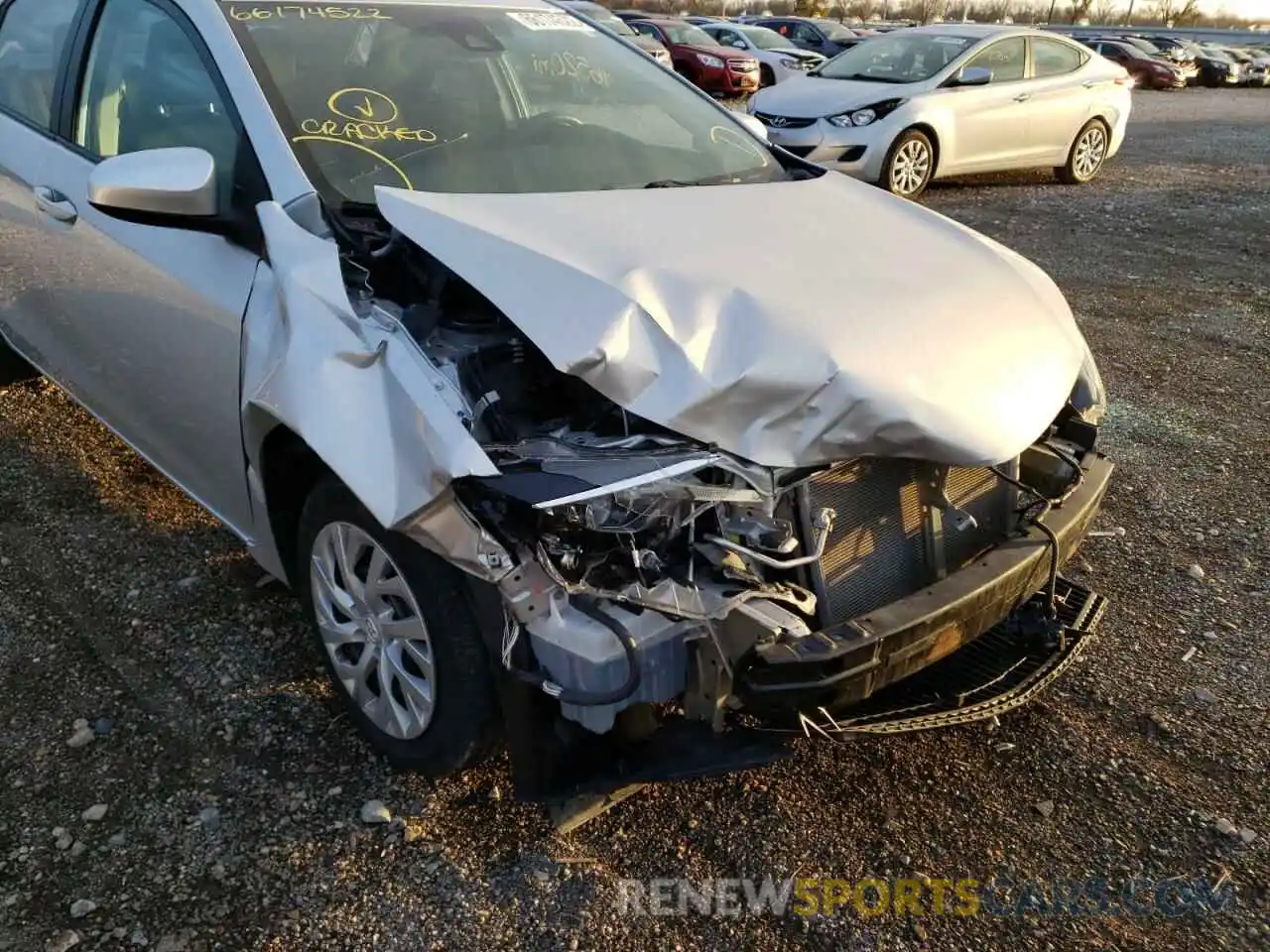 9 Photograph of a damaged car 5YFBURHE4KP899178 TOYOTA COROLLA 2019