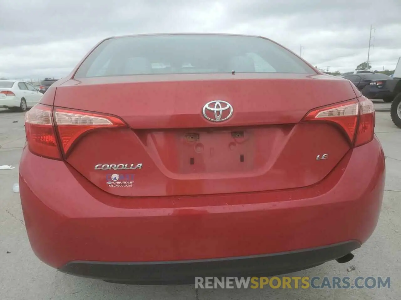 6 Photograph of a damaged car 5YFBURHE4KP903004 TOYOTA COROLLA 2019