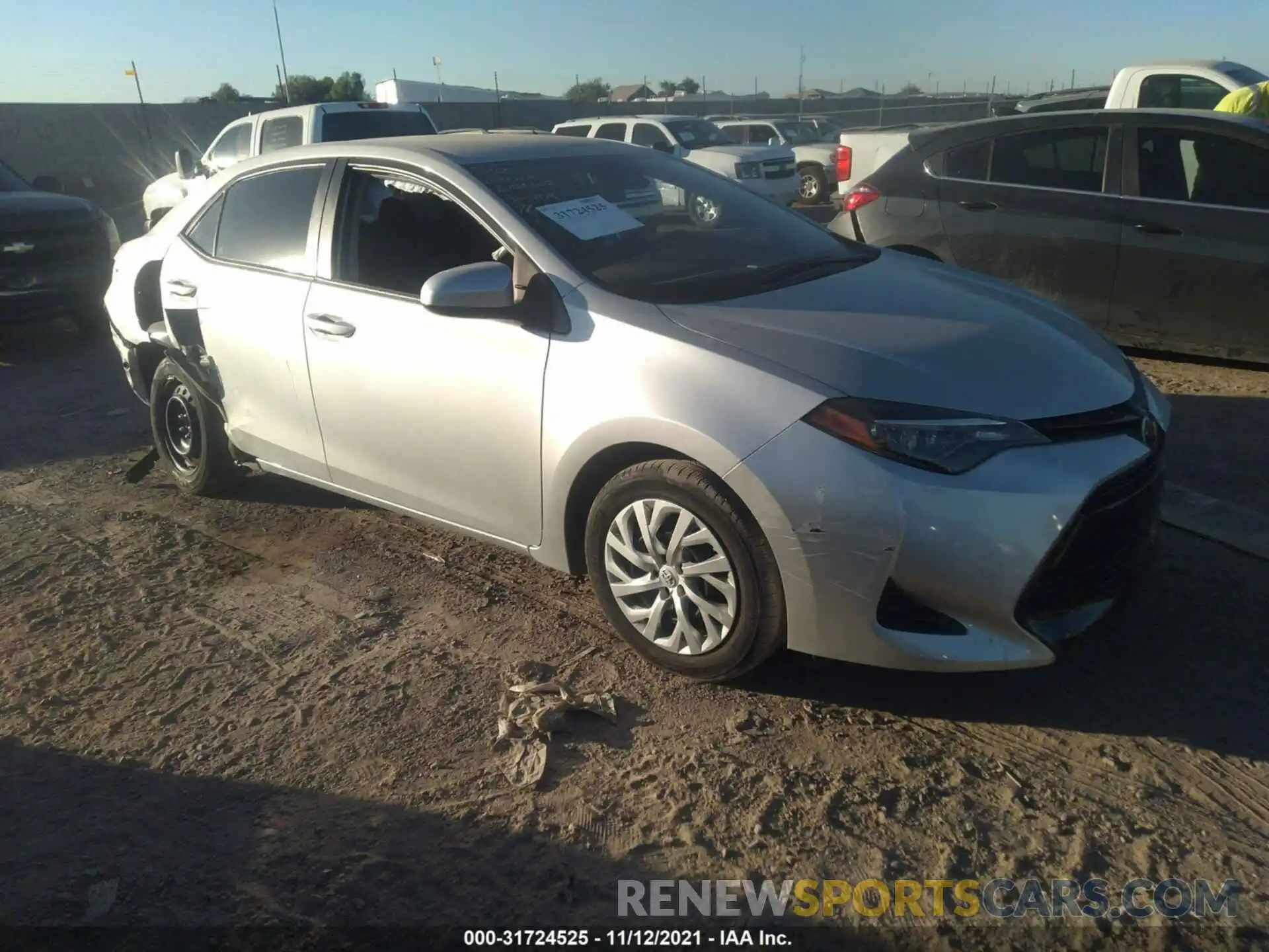 1 Photograph of a damaged car 5YFBURHE4KP903407 TOYOTA COROLLA 2019