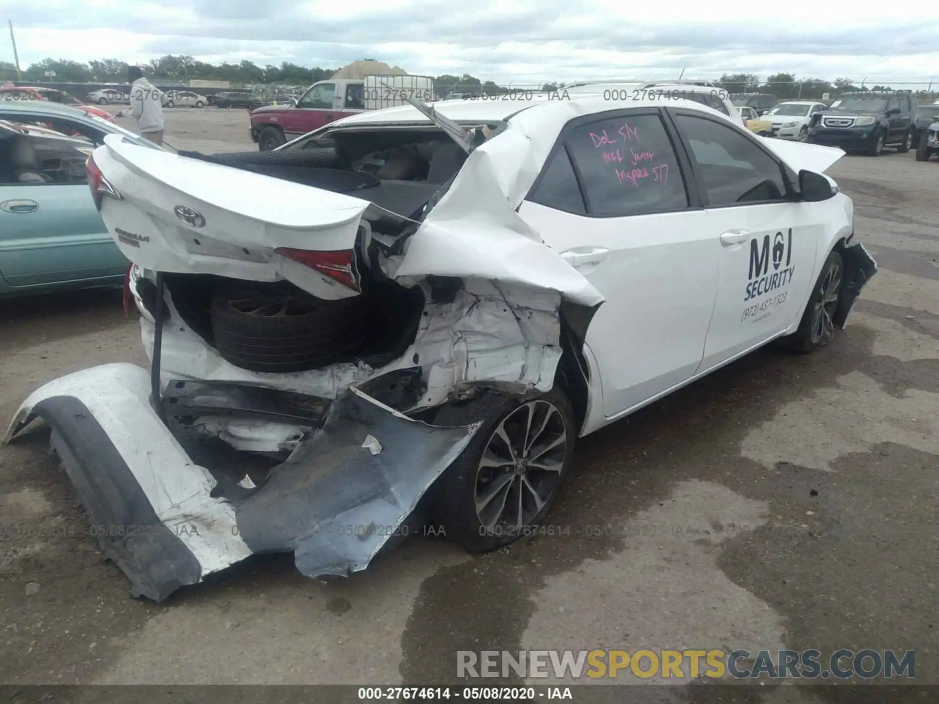 4 Photograph of a damaged car 5YFBURHE4KP903603 TOYOTA COROLLA 2019