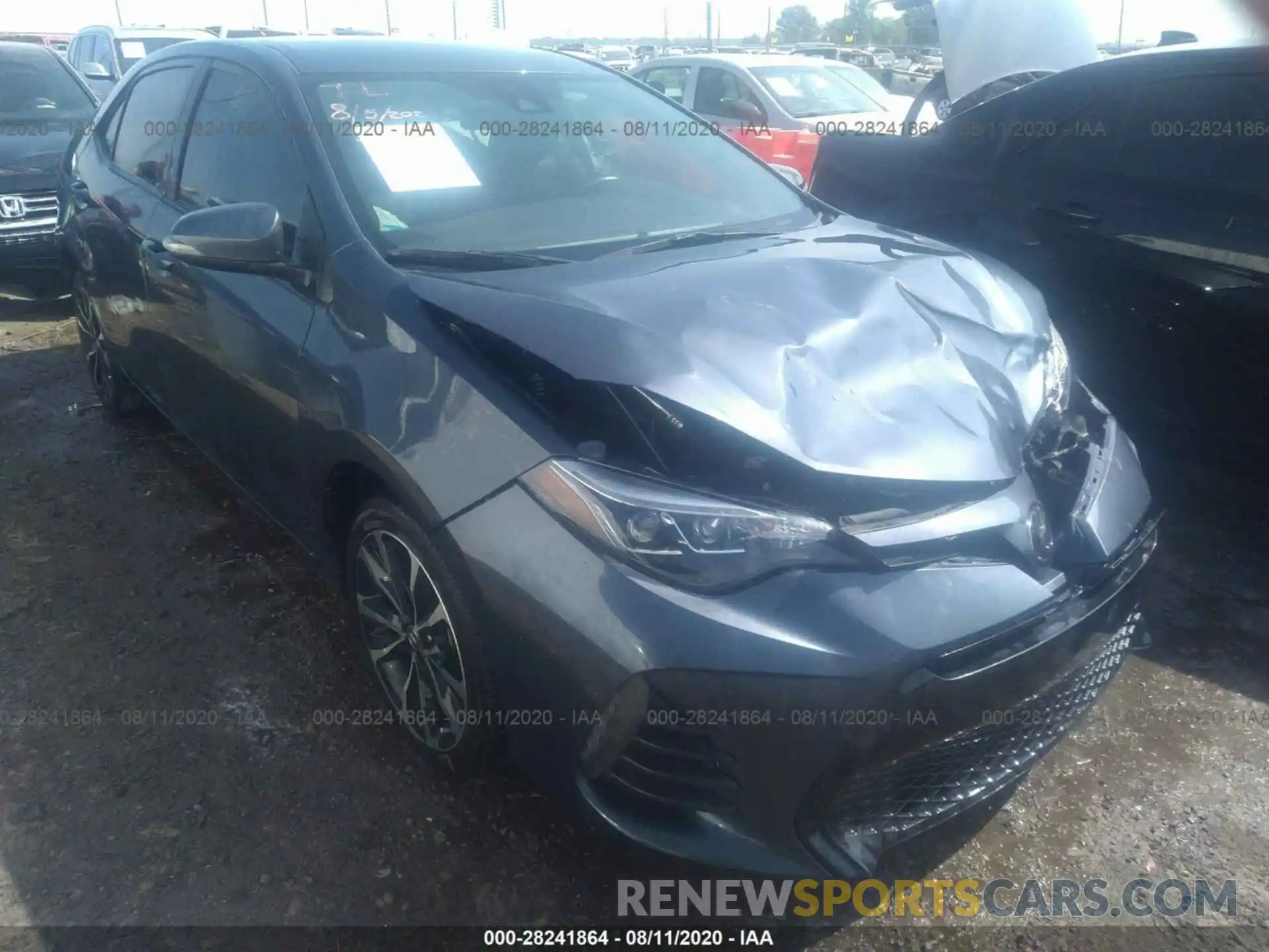 1 Photograph of a damaged car 5YFBURHE4KP904041 TOYOTA COROLLA 2019