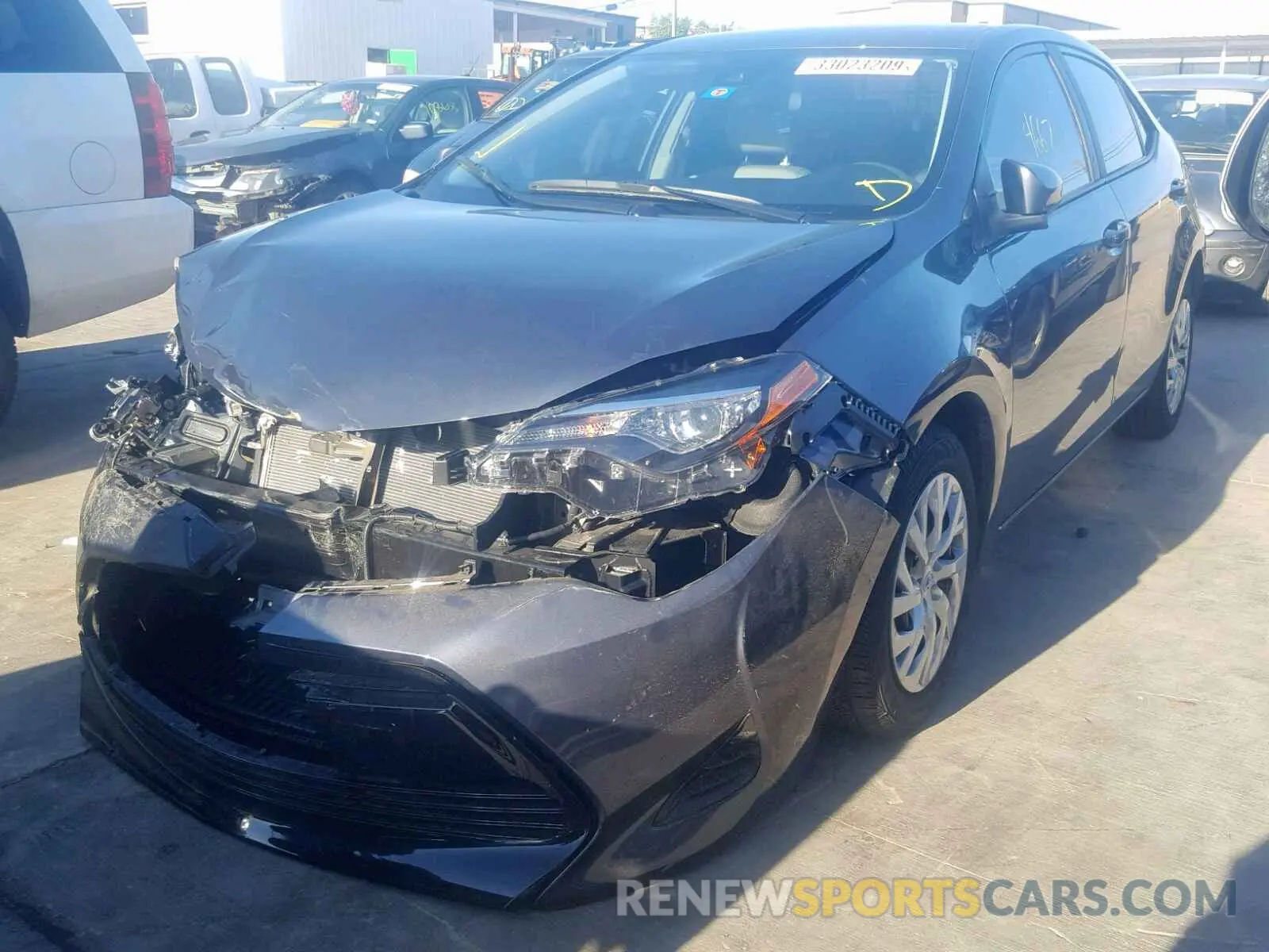 2 Photograph of a damaged car 5YFBURHE4KP905061 TOYOTA COROLLA 2019