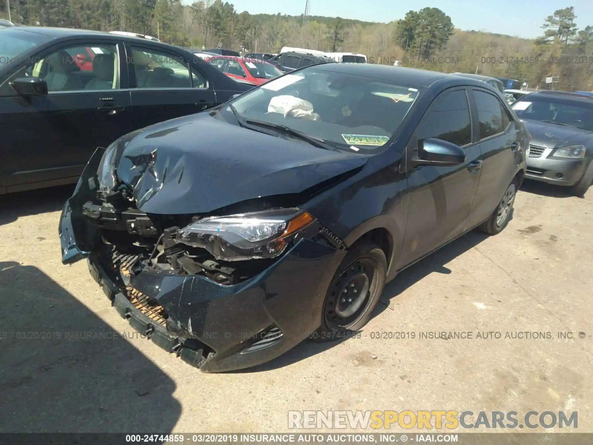 2 Photograph of a damaged car 5YFBURHE4KP905335 TOYOTA COROLLA 2019