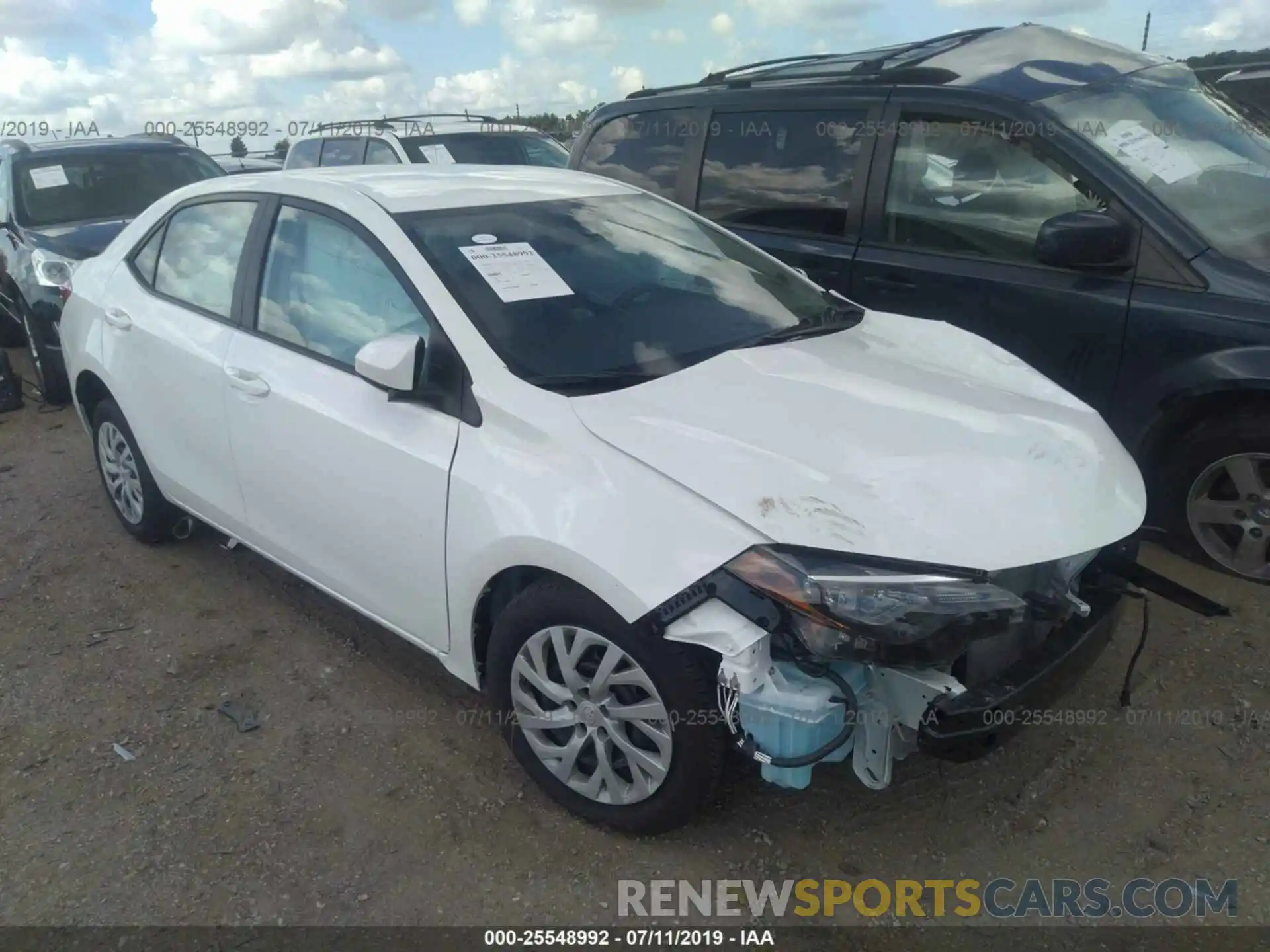 1 Photograph of a damaged car 5YFBURHE4KP907795 TOYOTA COROLLA 2019