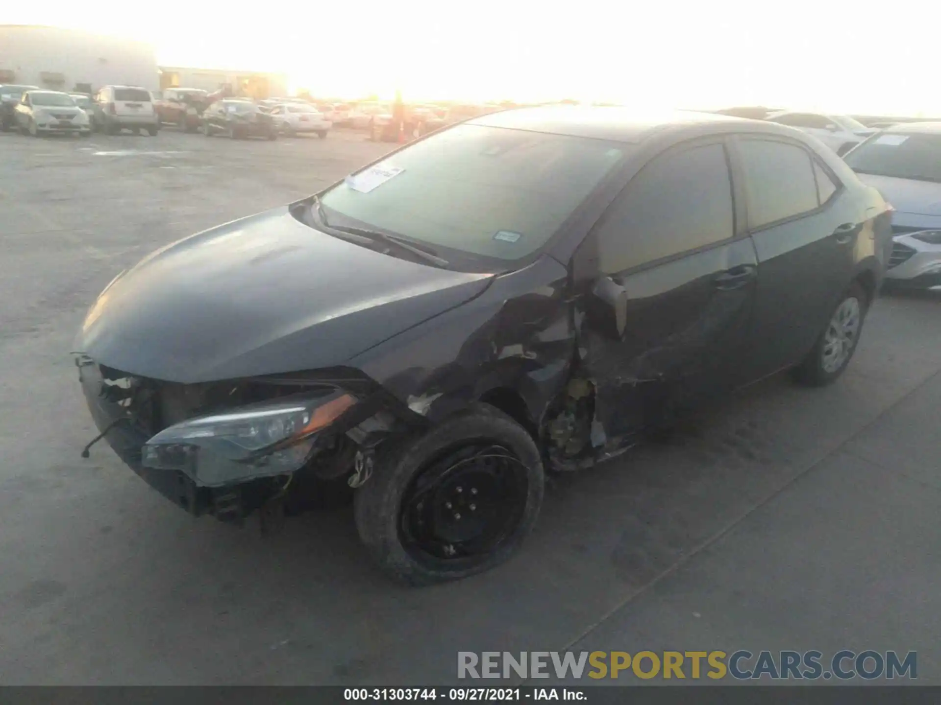 2 Photograph of a damaged car 5YFBURHE4KP914228 TOYOTA COROLLA 2019