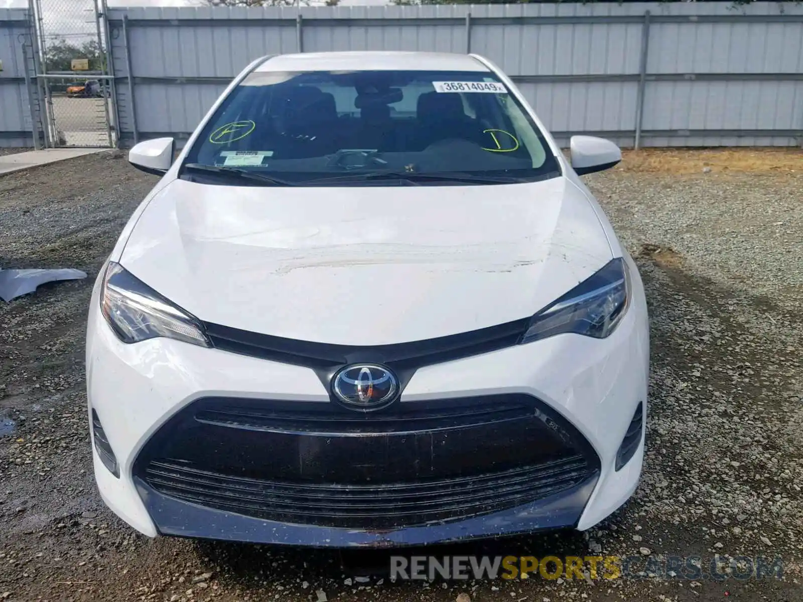 9 Photograph of a damaged car 5YFBURHE4KP917727 TOYOTA COROLLA 2019