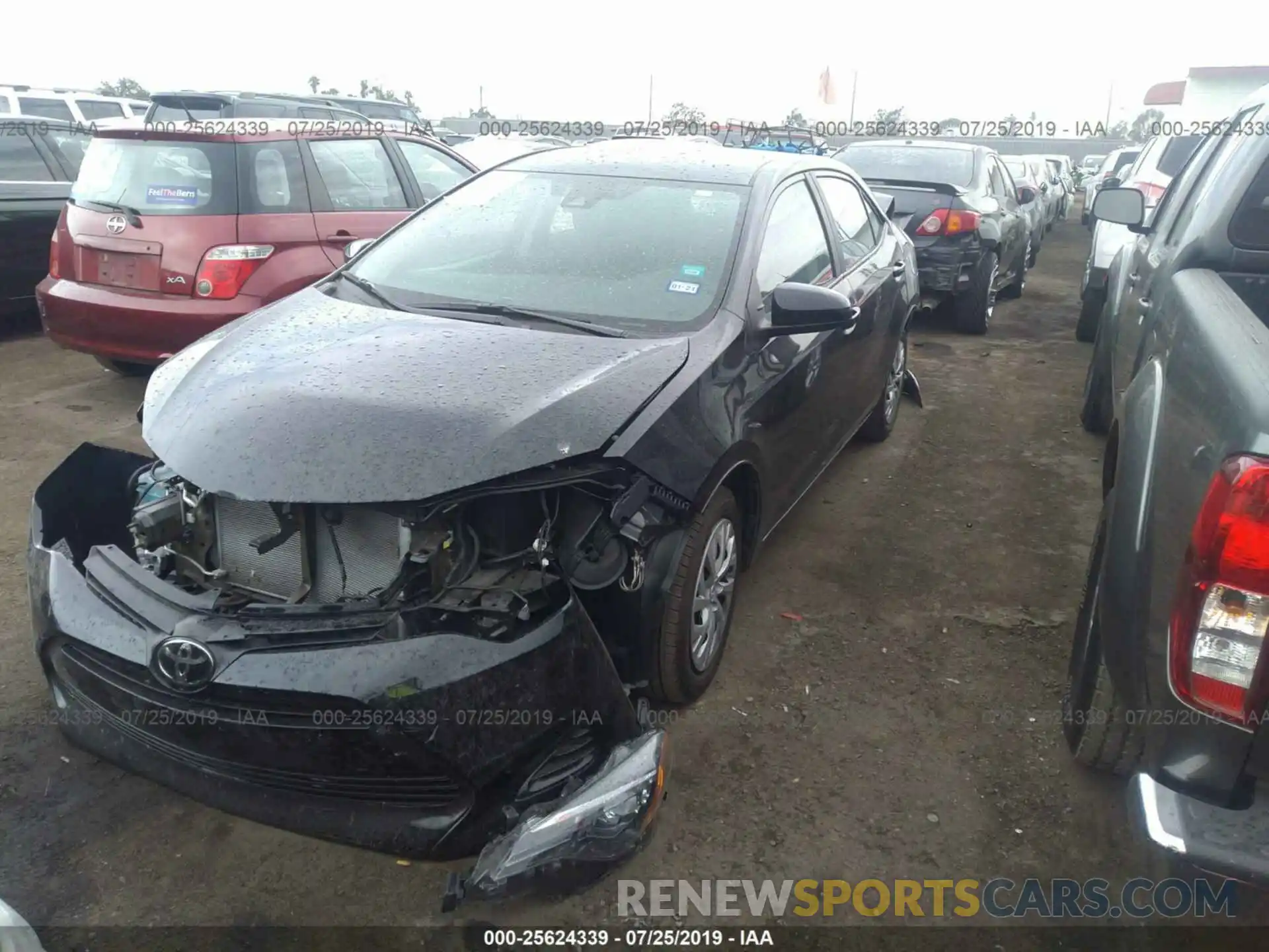 2 Photograph of a damaged car 5YFBURHE4KP918442 TOYOTA COROLLA 2019