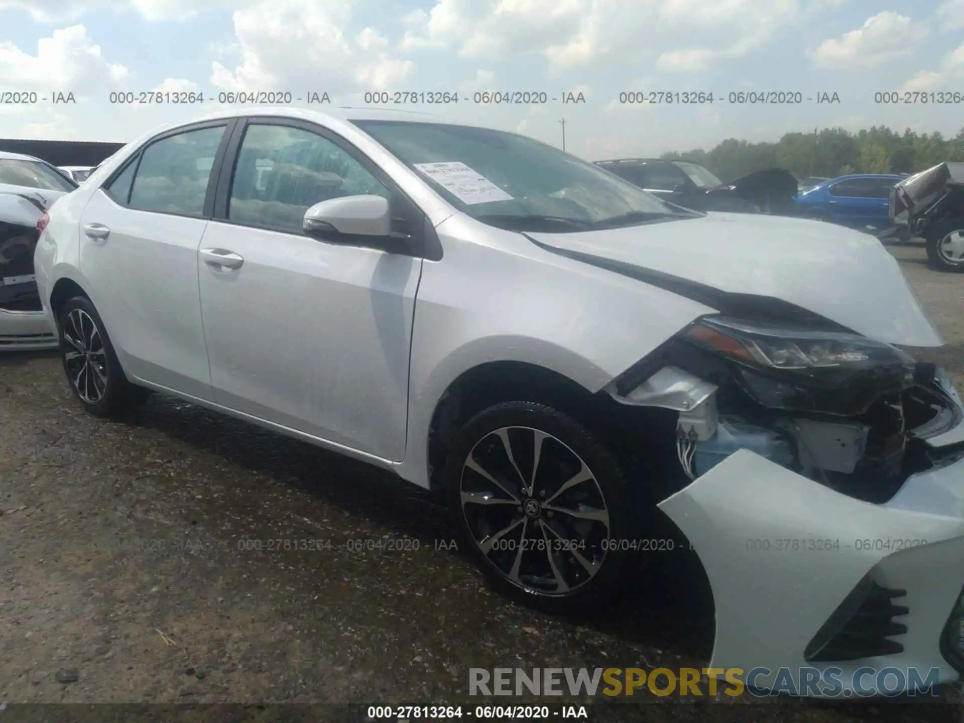 1 Photograph of a damaged car 5YFBURHE4KP919607 TOYOTA COROLLA 2019