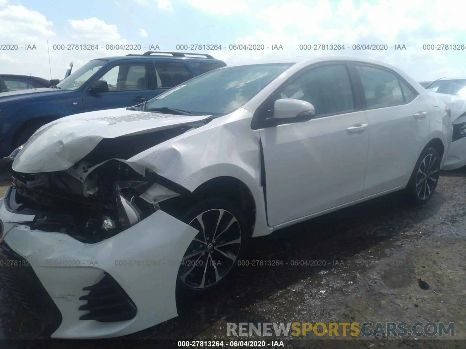 2 Photograph of a damaged car 5YFBURHE4KP919607 TOYOTA COROLLA 2019