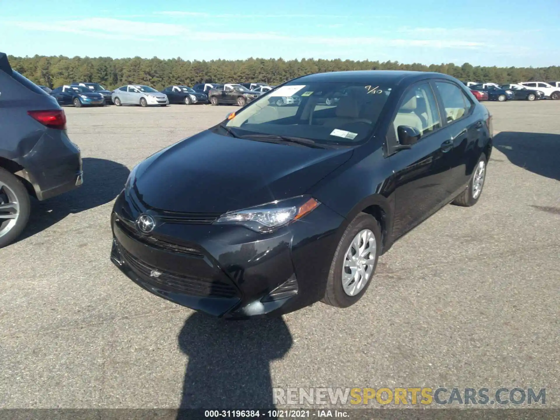 2 Photograph of a damaged car 5YFBURHE4KP921647 TOYOTA COROLLA 2019