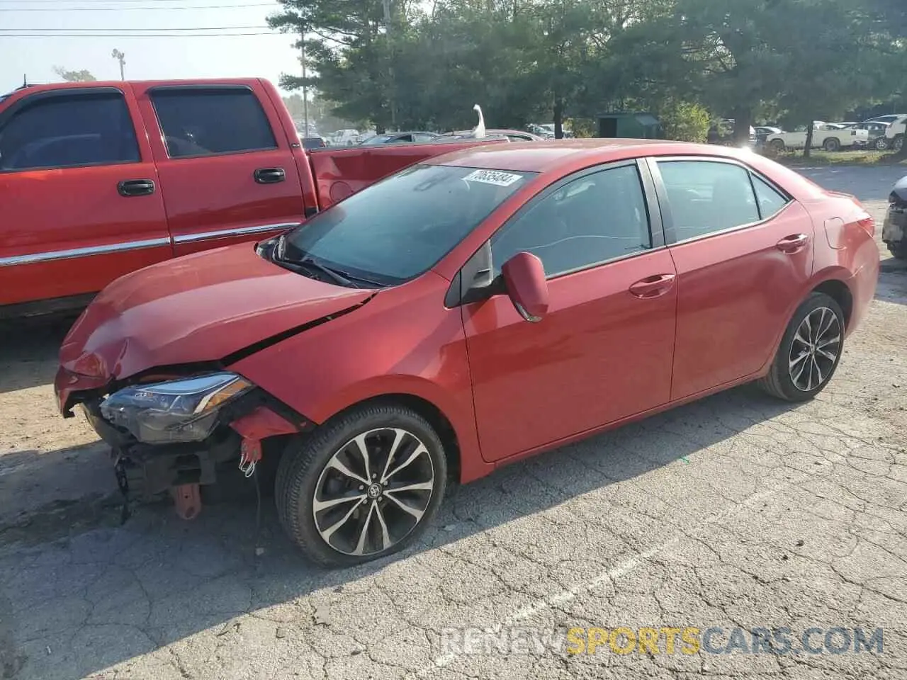 1 Photograph of a damaged car 5YFBURHE4KP924368 TOYOTA COROLLA 2019