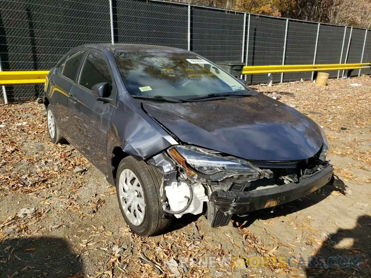 1 Photograph of a damaged car 5YFBURHE4KP926685 TOYOTA COROLLA 2019