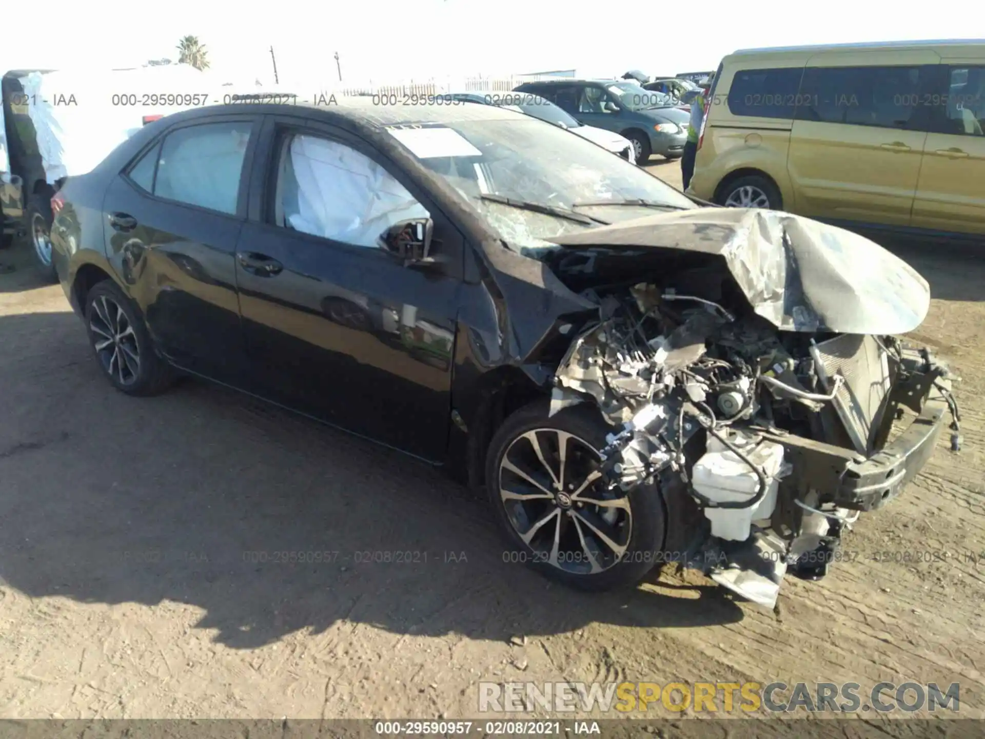 1 Photograph of a damaged car 5YFBURHE4KP926797 TOYOTA COROLLA 2019