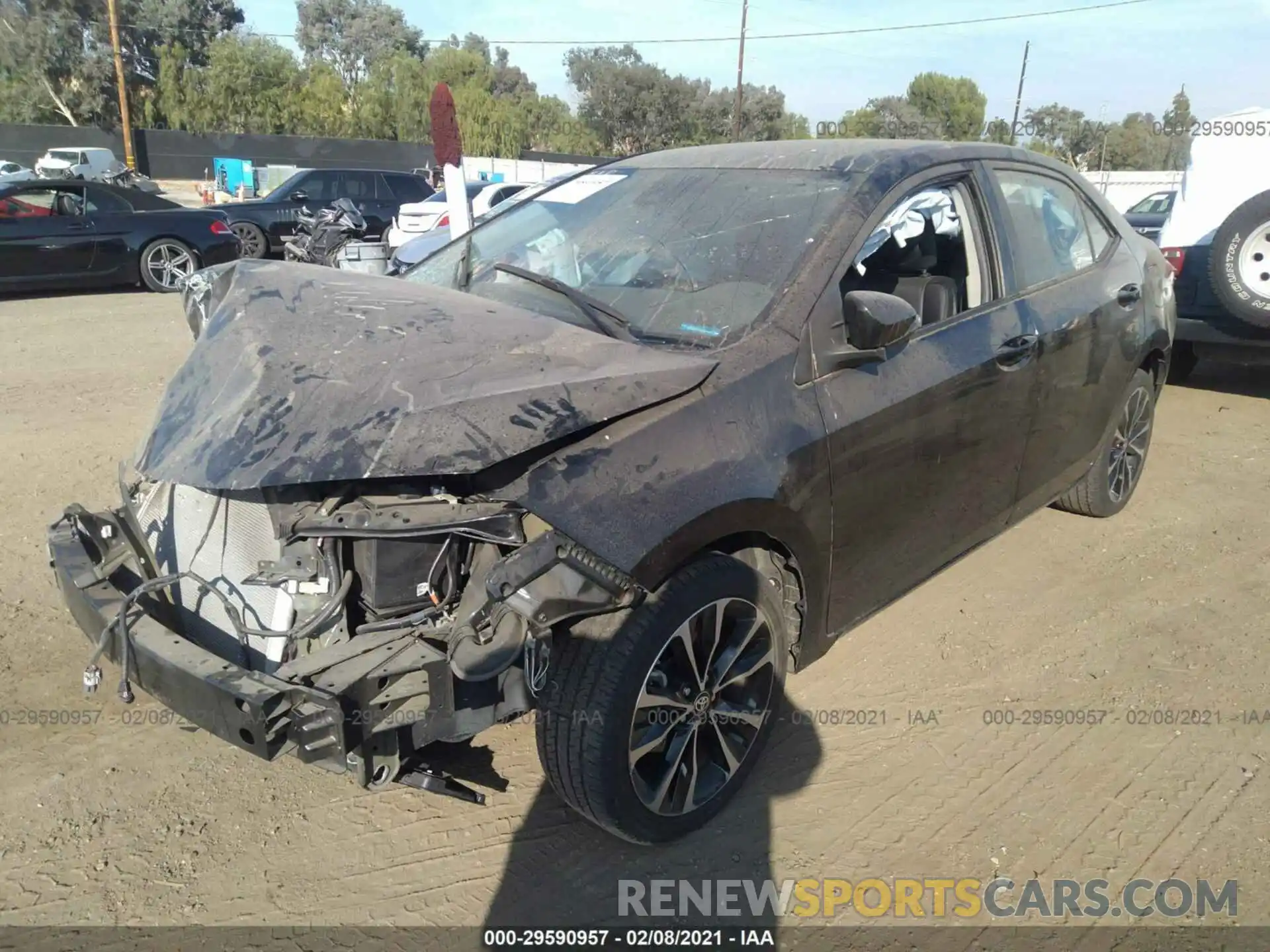 2 Photograph of a damaged car 5YFBURHE4KP926797 TOYOTA COROLLA 2019