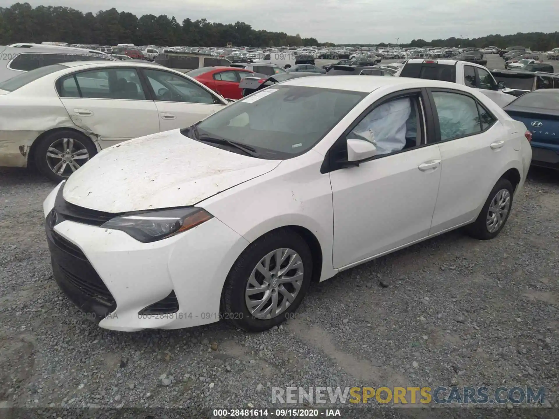 2 Photograph of a damaged car 5YFBURHE4KP927514 TOYOTA COROLLA 2019