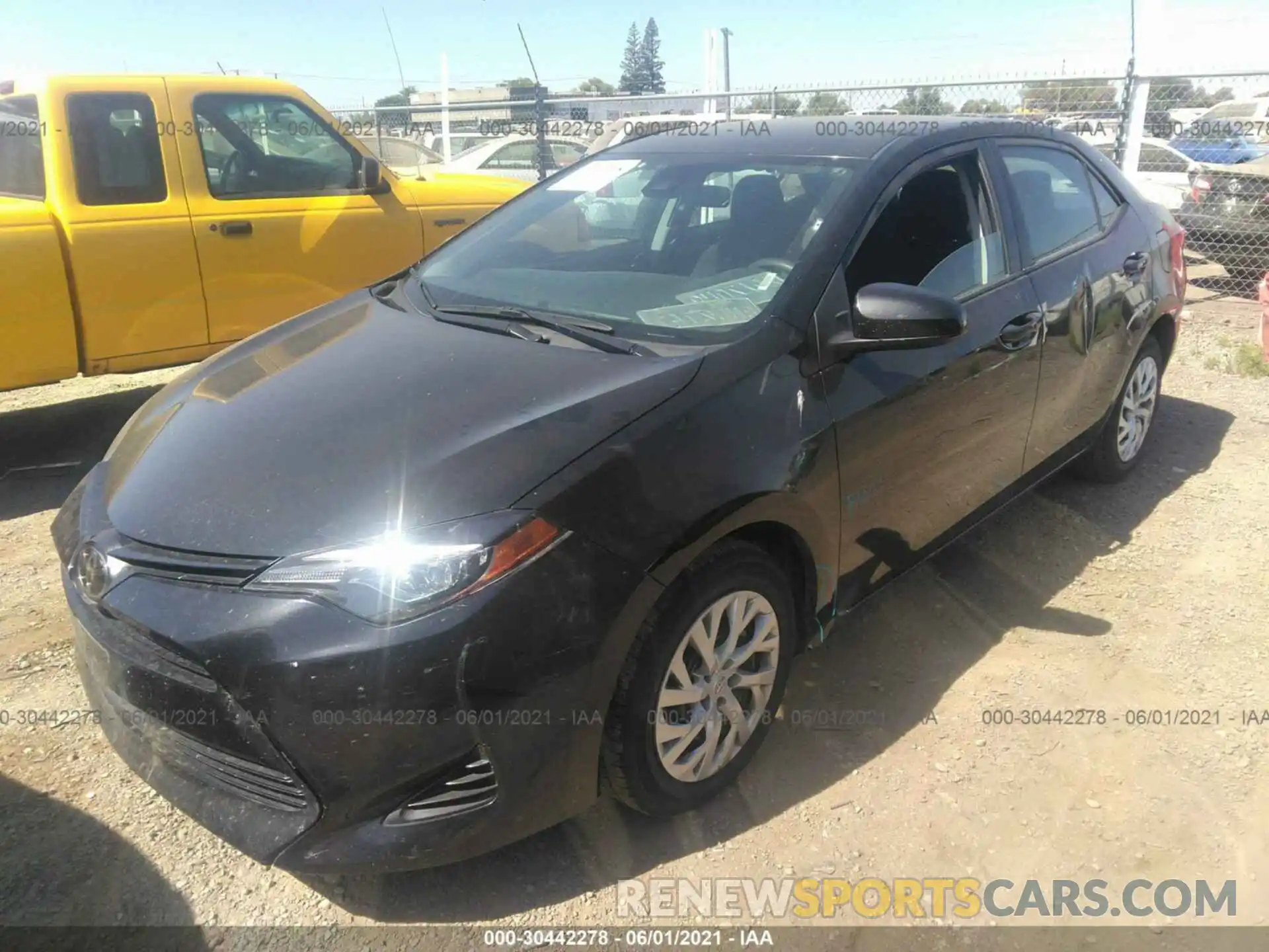 2 Photograph of a damaged car 5YFBURHE4KP931577 TOYOTA COROLLA 2019