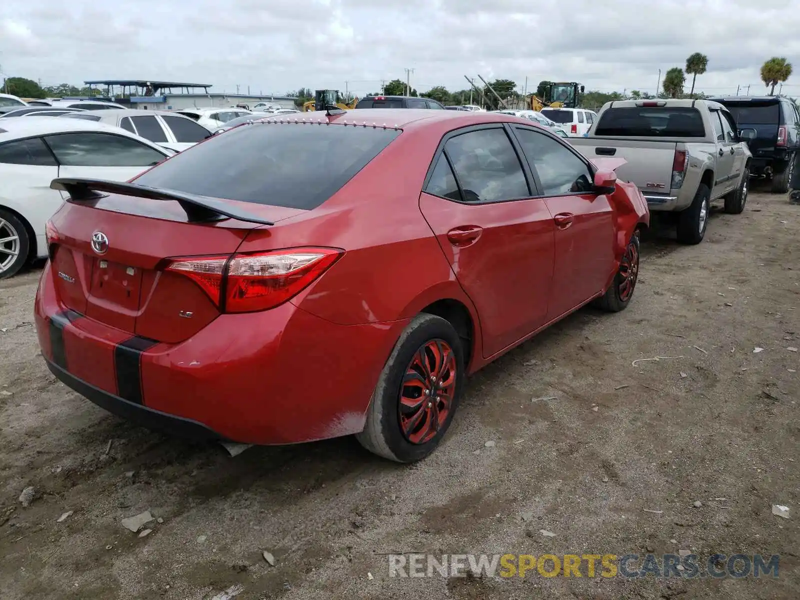 4 Photograph of a damaged car 5YFBURHE4KP934365 TOYOTA COROLLA 2019