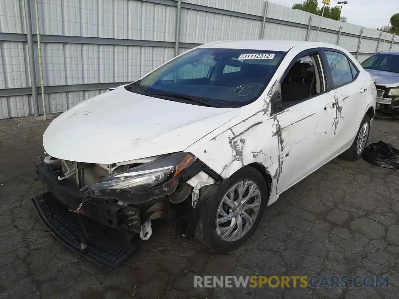 2 Photograph of a damaged car 5YFBURHE4KP935533 TOYOTA COROLLA 2019