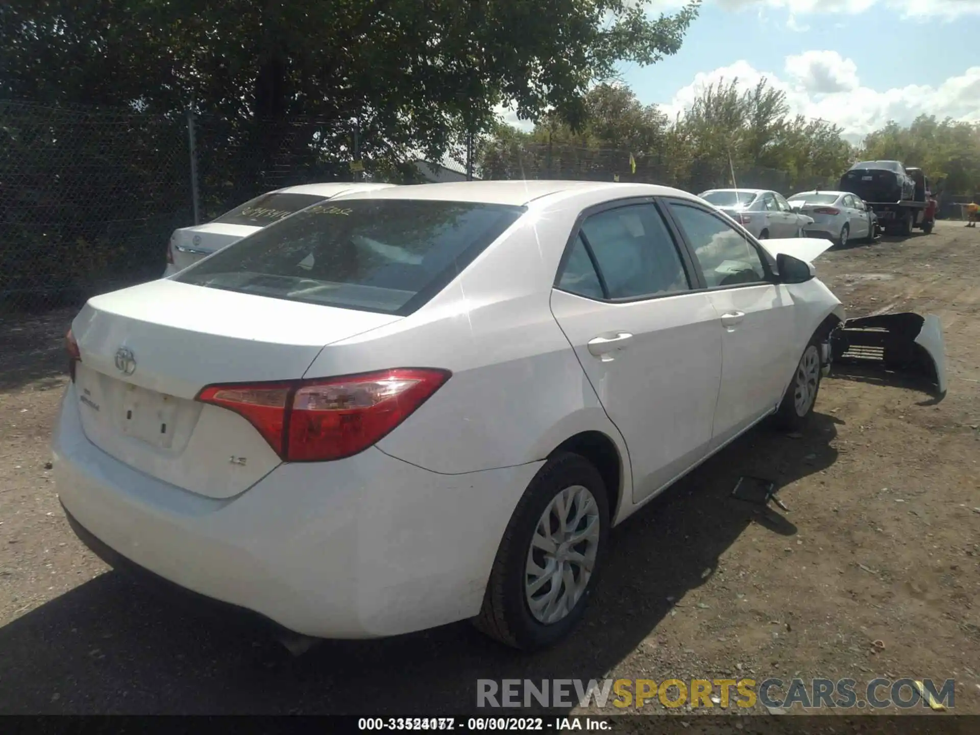 4 Photograph of a damaged car 5YFBURHE4KP935872 TOYOTA COROLLA 2019