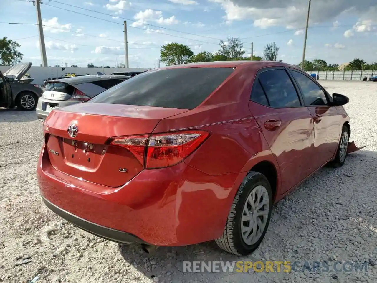 4 Photograph of a damaged car 5YFBURHE4KP937489 TOYOTA COROLLA 2019