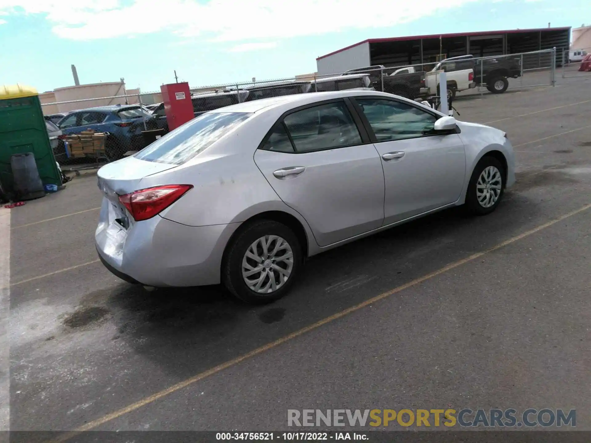 4 Photograph of a damaged car 5YFBURHE4KP943406 TOYOTA COROLLA 2019