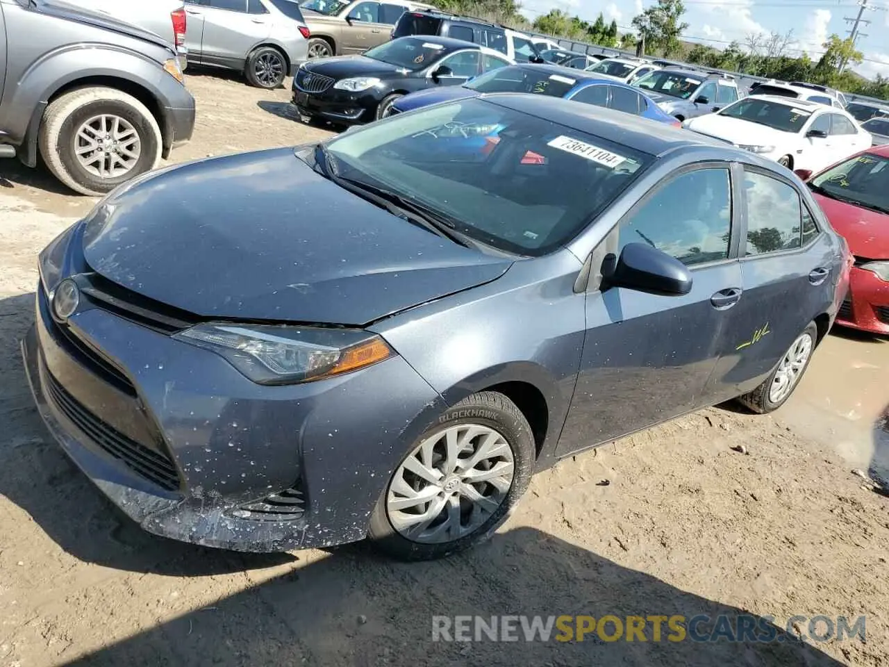 1 Photograph of a damaged car 5YFBURHE4KP943700 TOYOTA COROLLA 2019