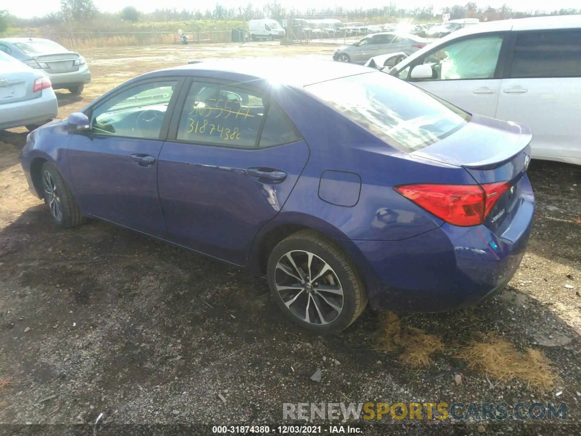 3 Photograph of a damaged car 5YFBURHE4KP944975 TOYOTA COROLLA 2019