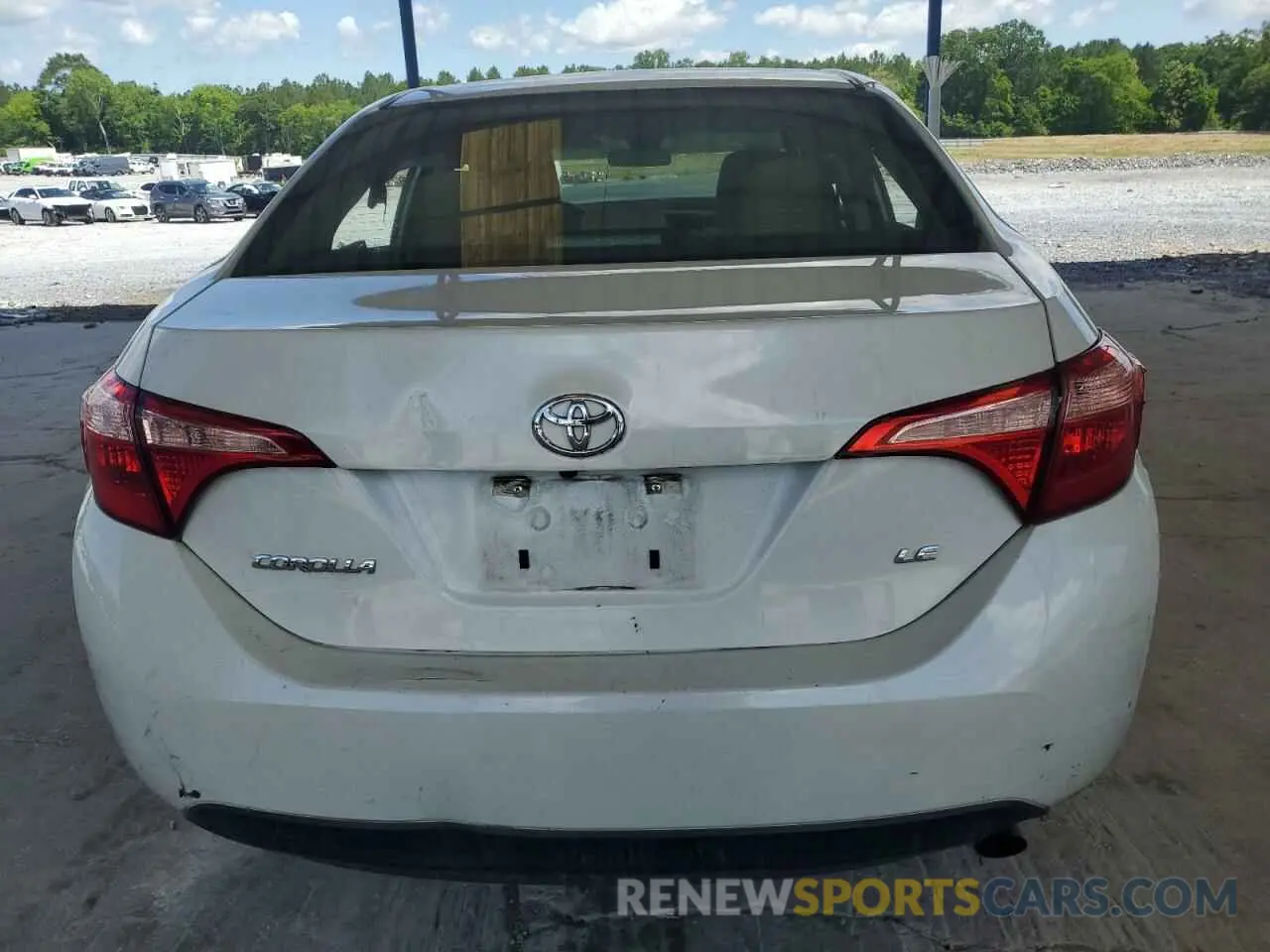 6 Photograph of a damaged car 5YFBURHE4KP945205 TOYOTA COROLLA 2019