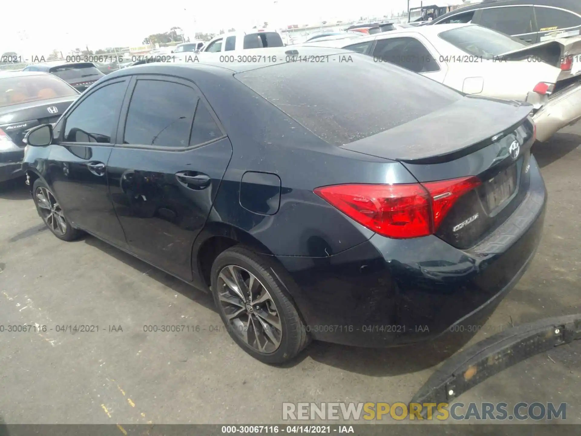 3 Photograph of a damaged car 5YFBURHE4KP945348 TOYOTA COROLLA 2019