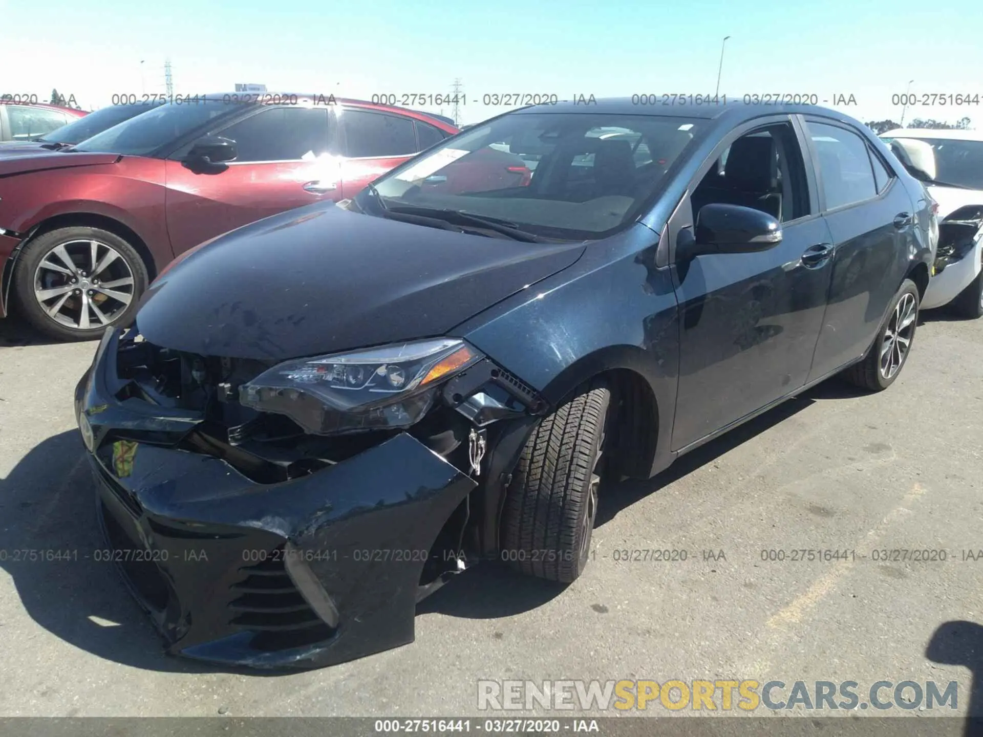 2 Photograph of a damaged car 5YFBURHE4KP947715 TOYOTA COROLLA 2019