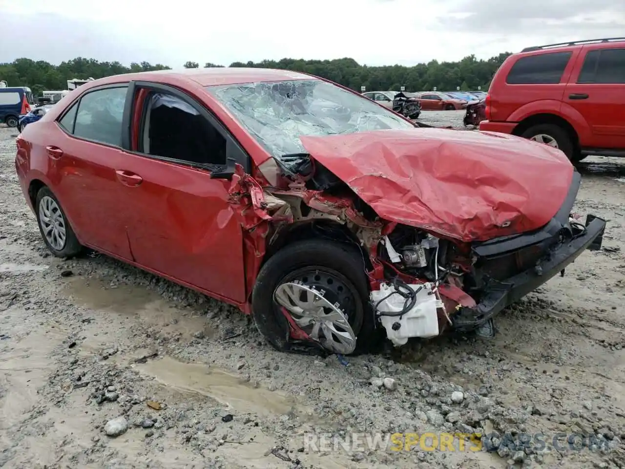 1 Photograph of a damaged car 5YFBURHE4KP948668 TOYOTA COROLLA 2019